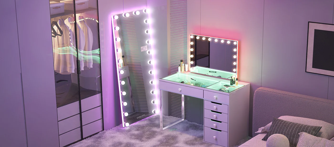 Various Vanity Desk on the market