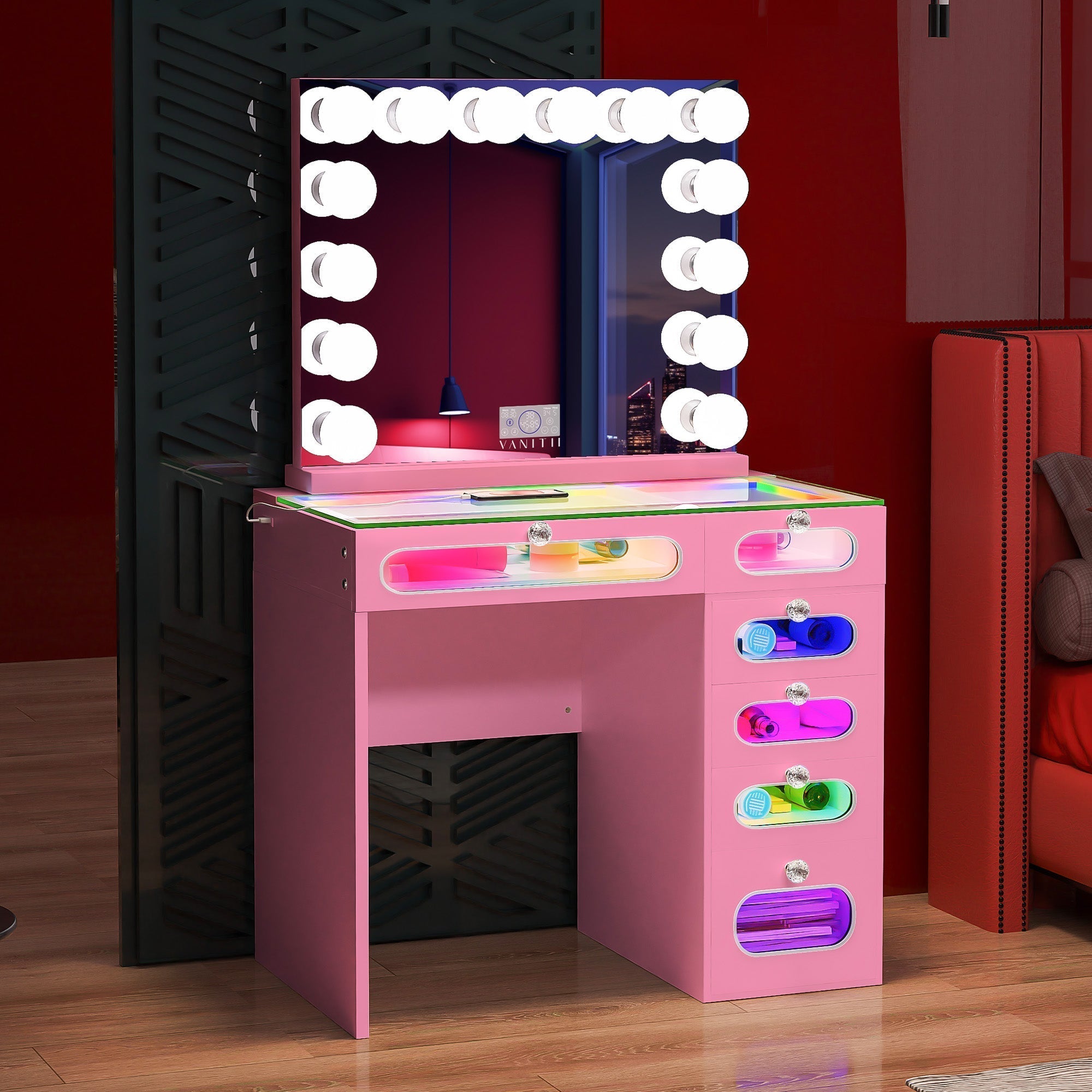 Hollywood Glam at Home: How LED Vanity Desks Elevate Your Beauty Routine