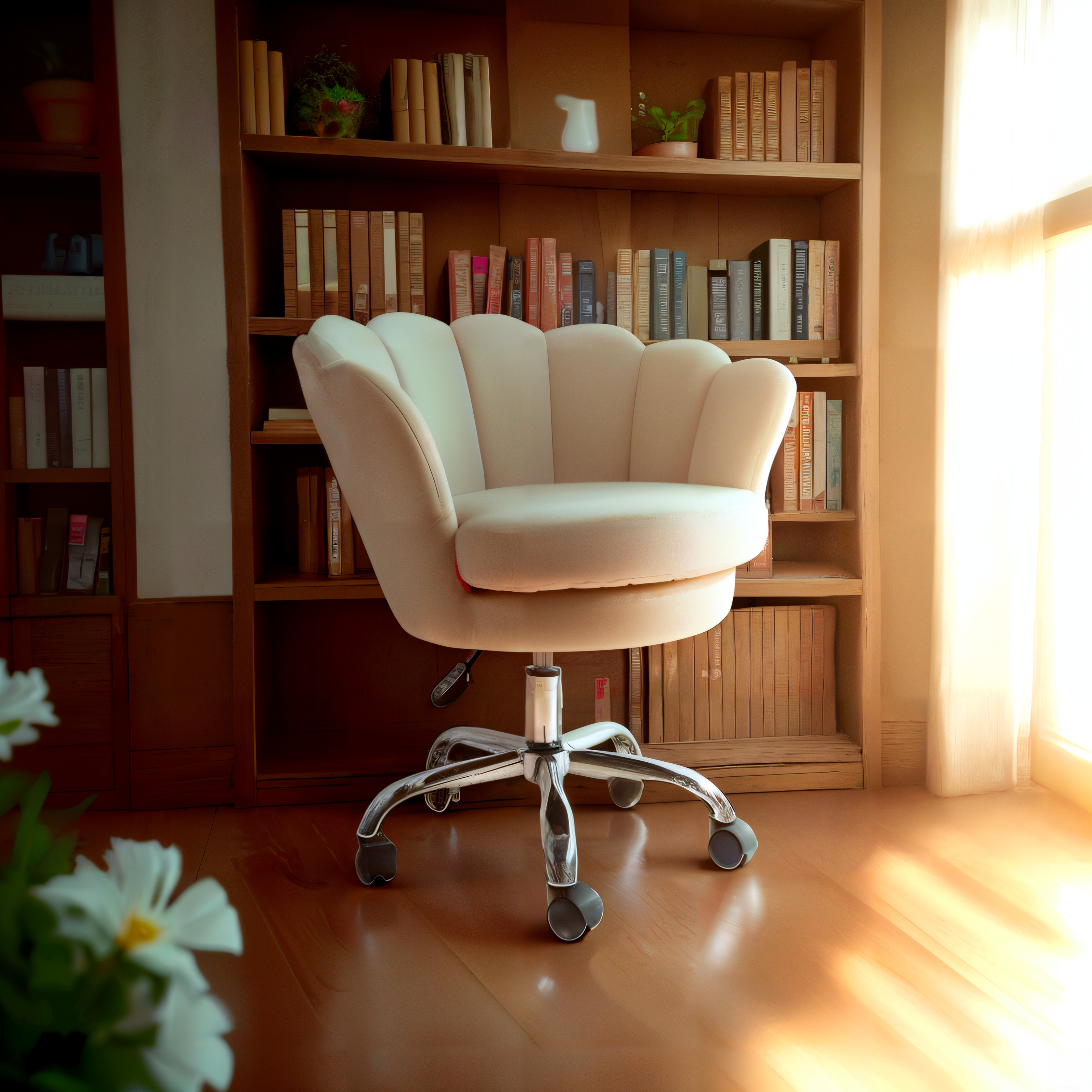 Anna Swivel Vanity Chair: The Perfect Blend of Elegance and Functionality