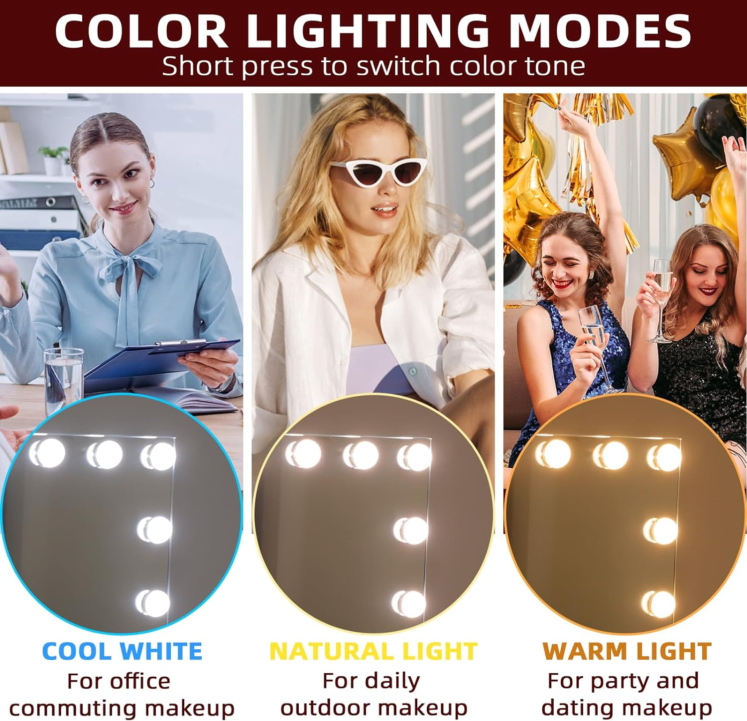 led makeup mirror for perfect makeup