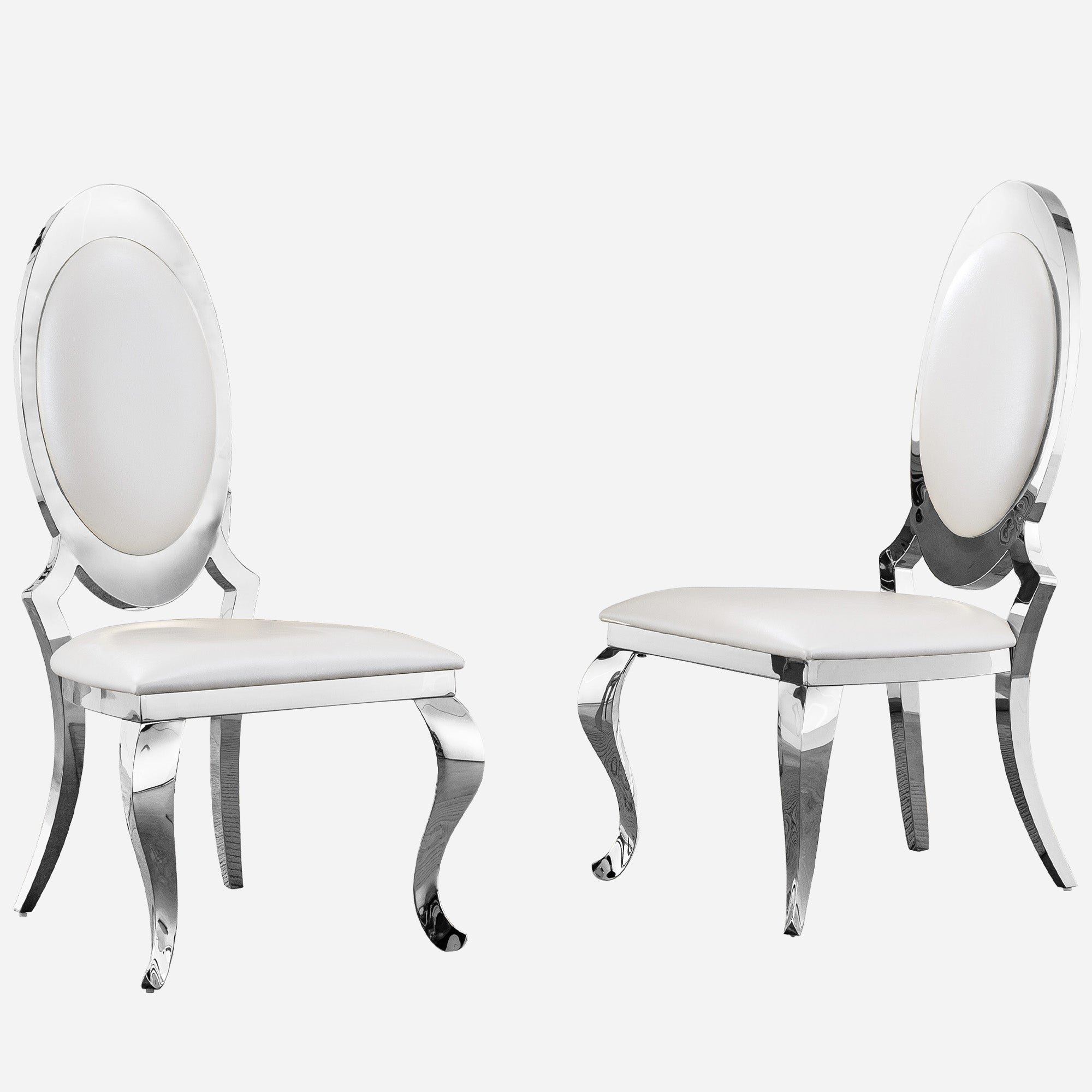 Stainless Steel chairs (includes two chairs)