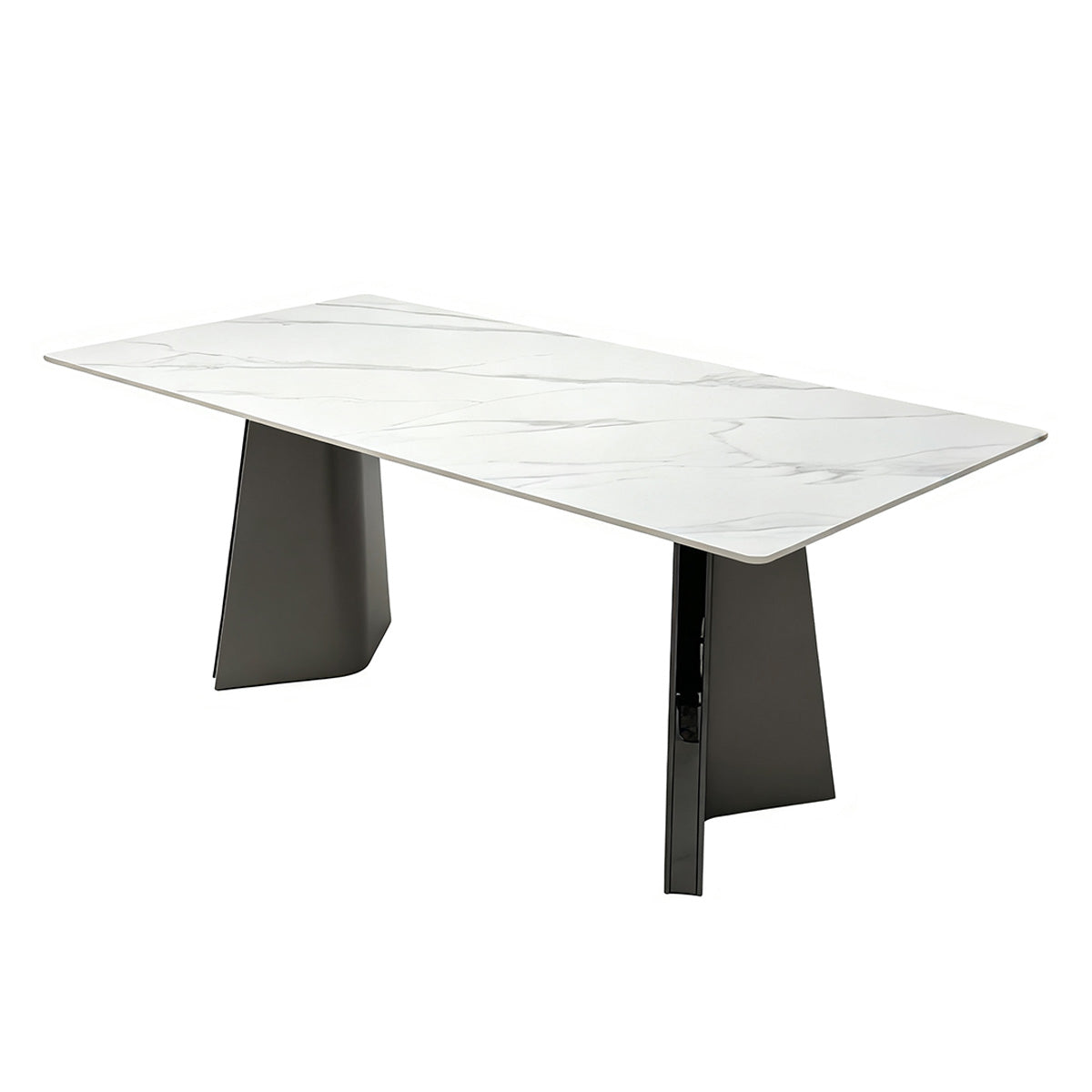 Rock plate dining table(Platinum diamond)