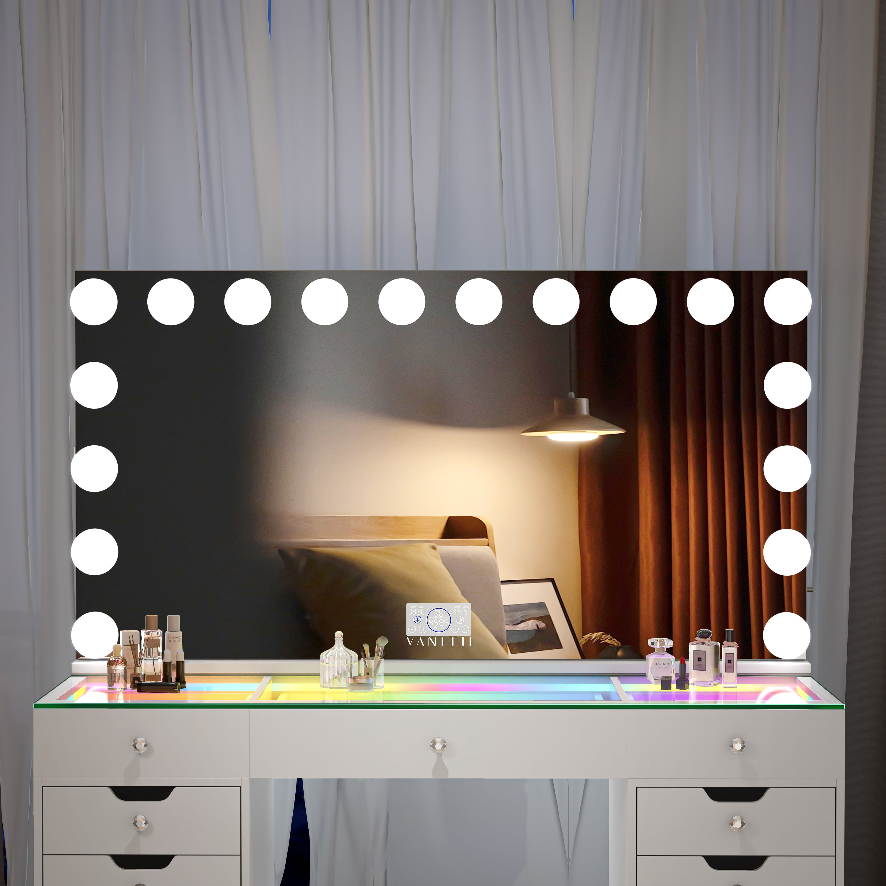 VANITII Hollywood 18 Light Vanity Mirror