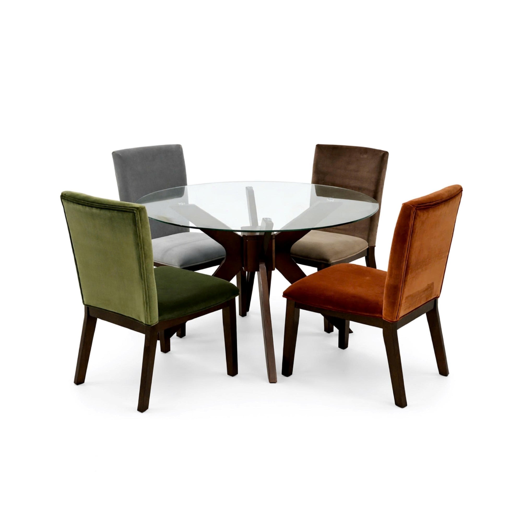 GLASS TOP DINING TABLE
