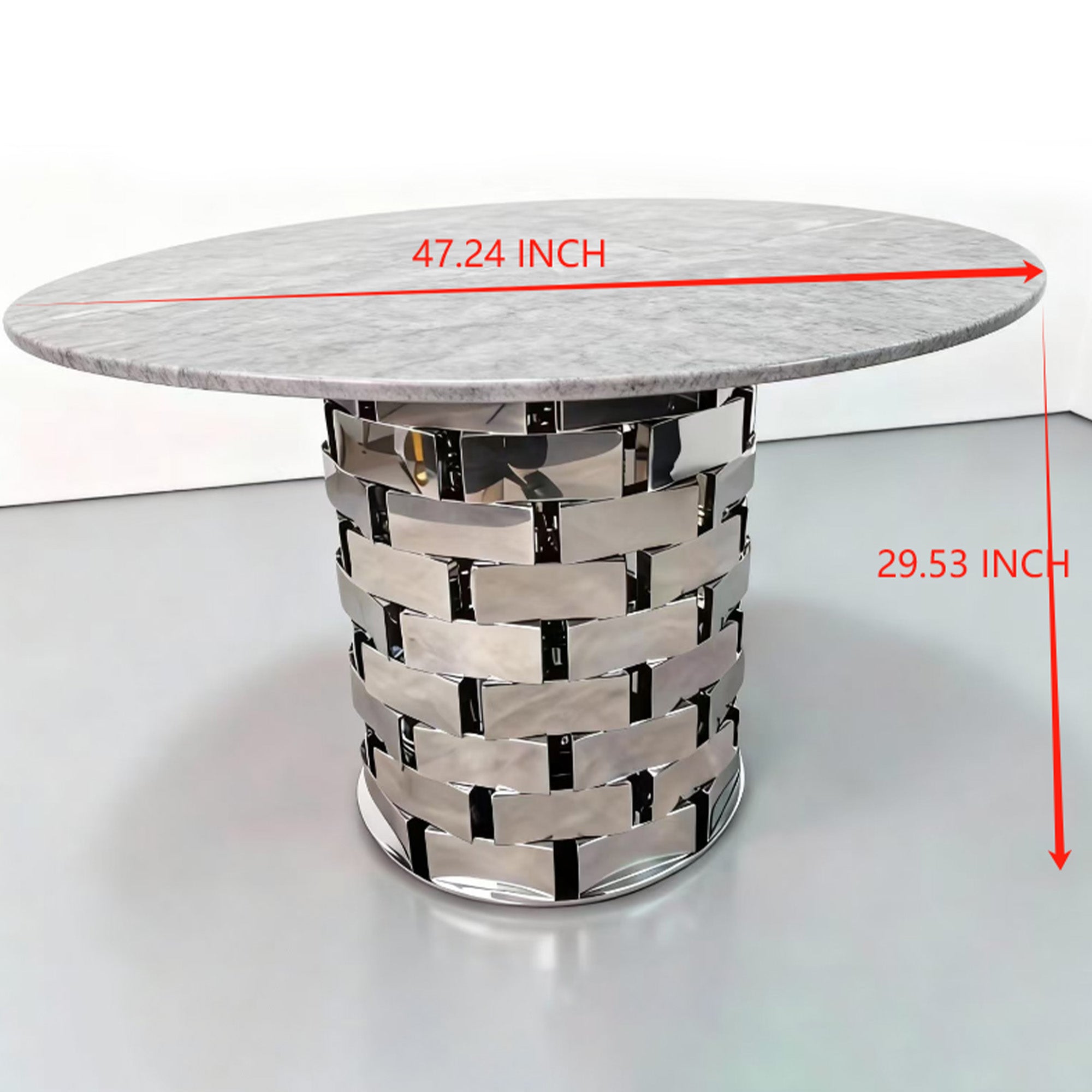 Grey color Round marble table PX10