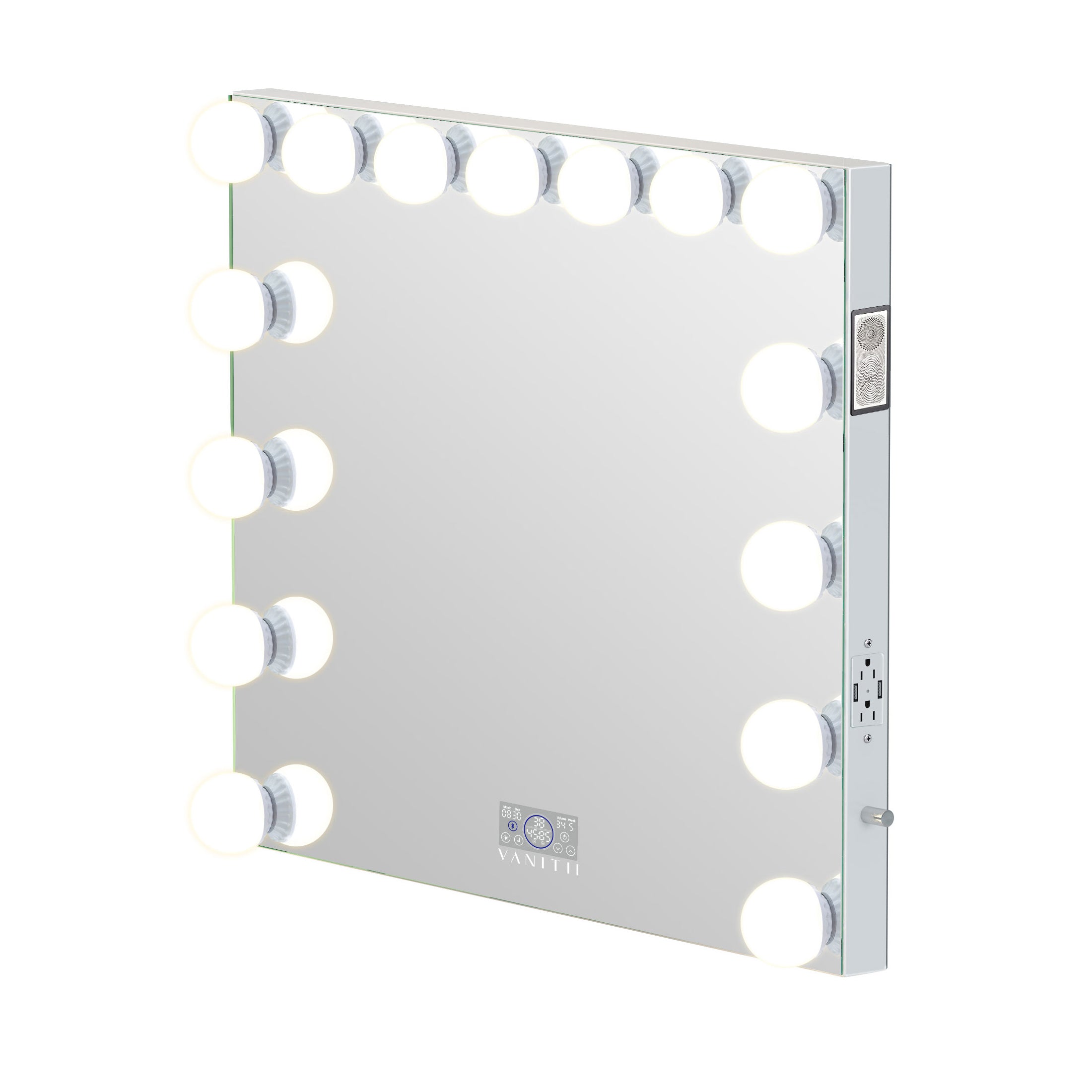 Marilyn Hollywood Vanity Mirror Pro Max - Tabletop or Wall Mount Vanity Mirror with 15 Dimmable LED Bulbs_VANITII