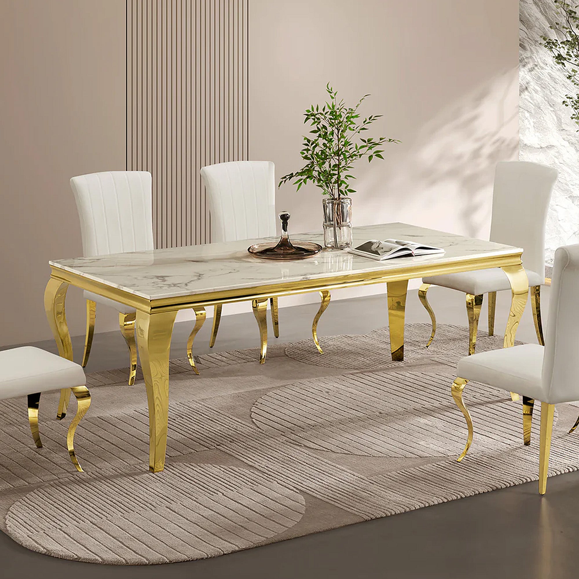 Dining Table with 20mm Marble Top