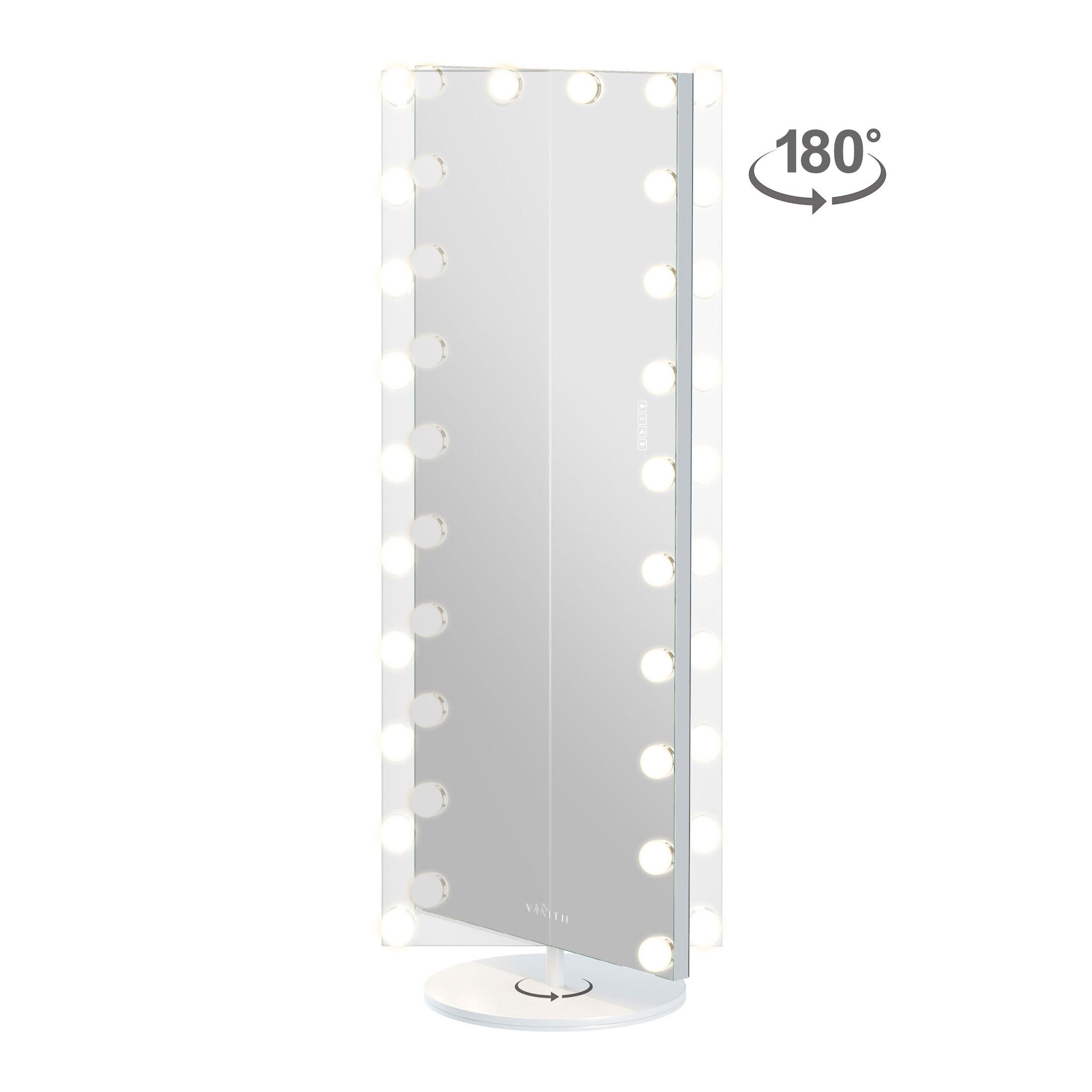 Svdor Hollywood Vanity Mirror - Full Length Vanity Mirror with Swivel 180º Rotation Stand_VANITII