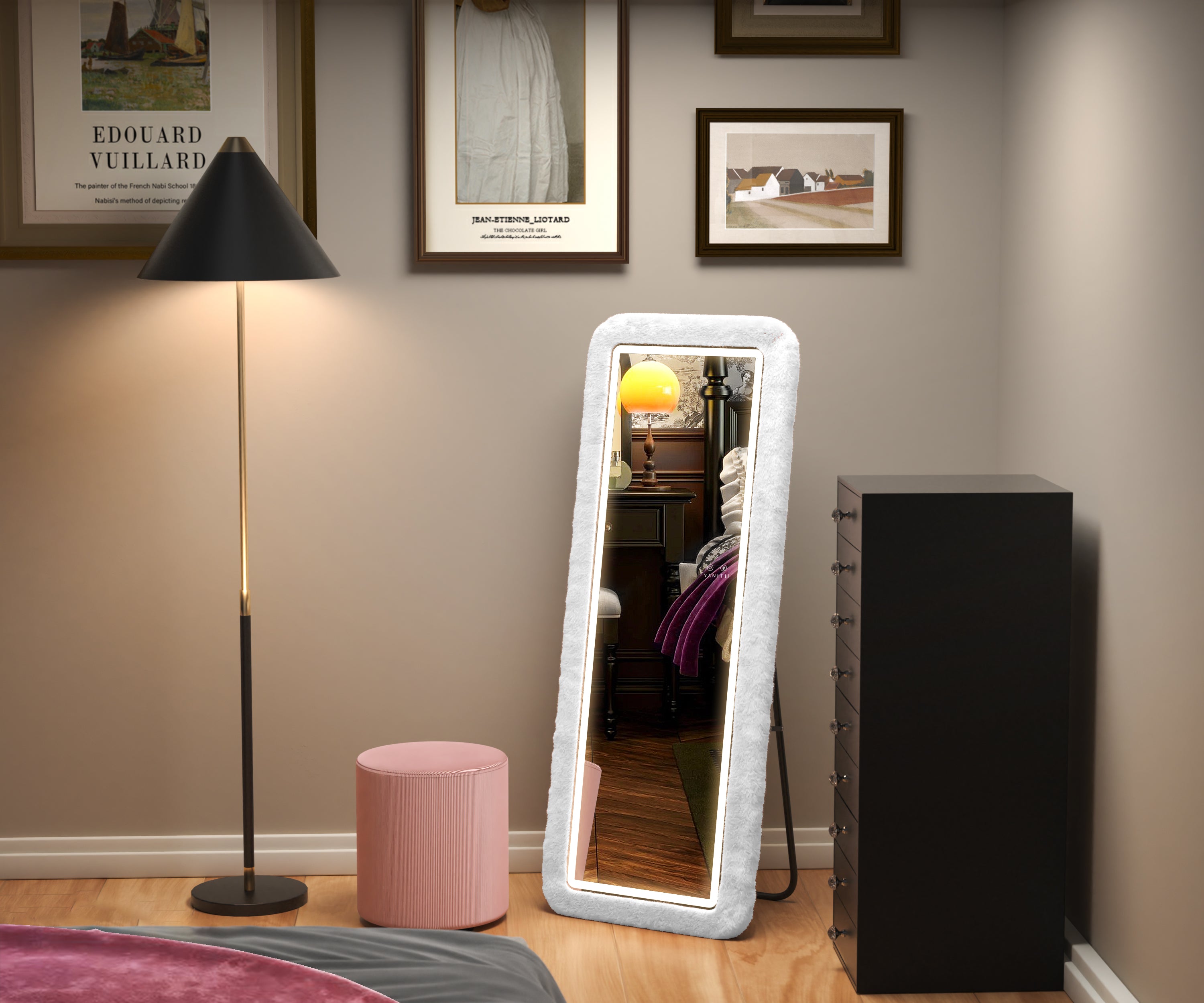 VANITII Full Length Vanity Dressing Mirror