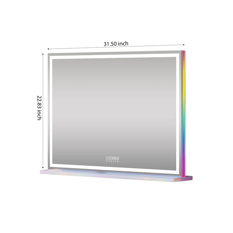 VANITII Luxury Hollywood Glow Vanity Mirror with RGB & Led Light Strip