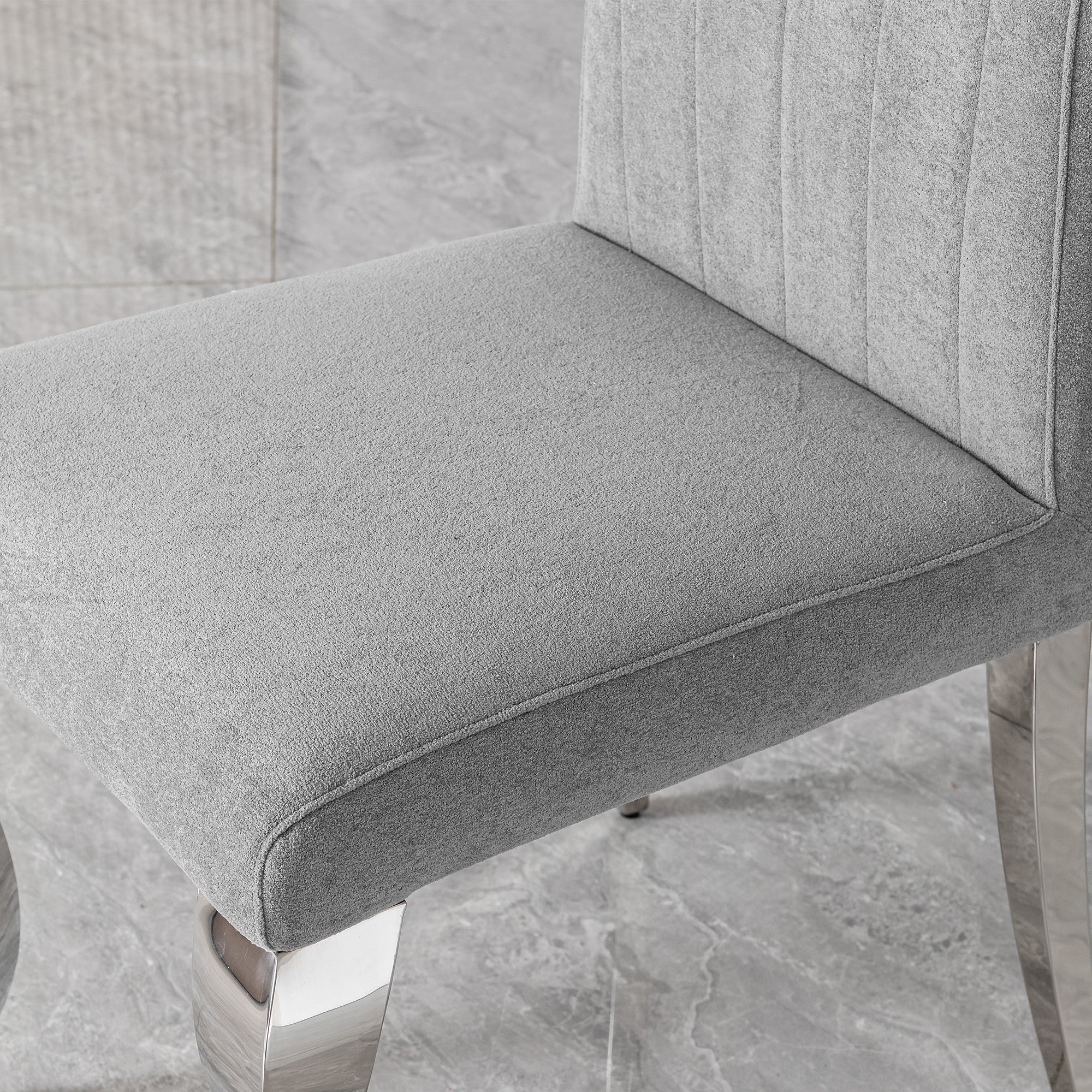 Modern High Back dining chair,201 Stainless Steel 6pcs/CTN
