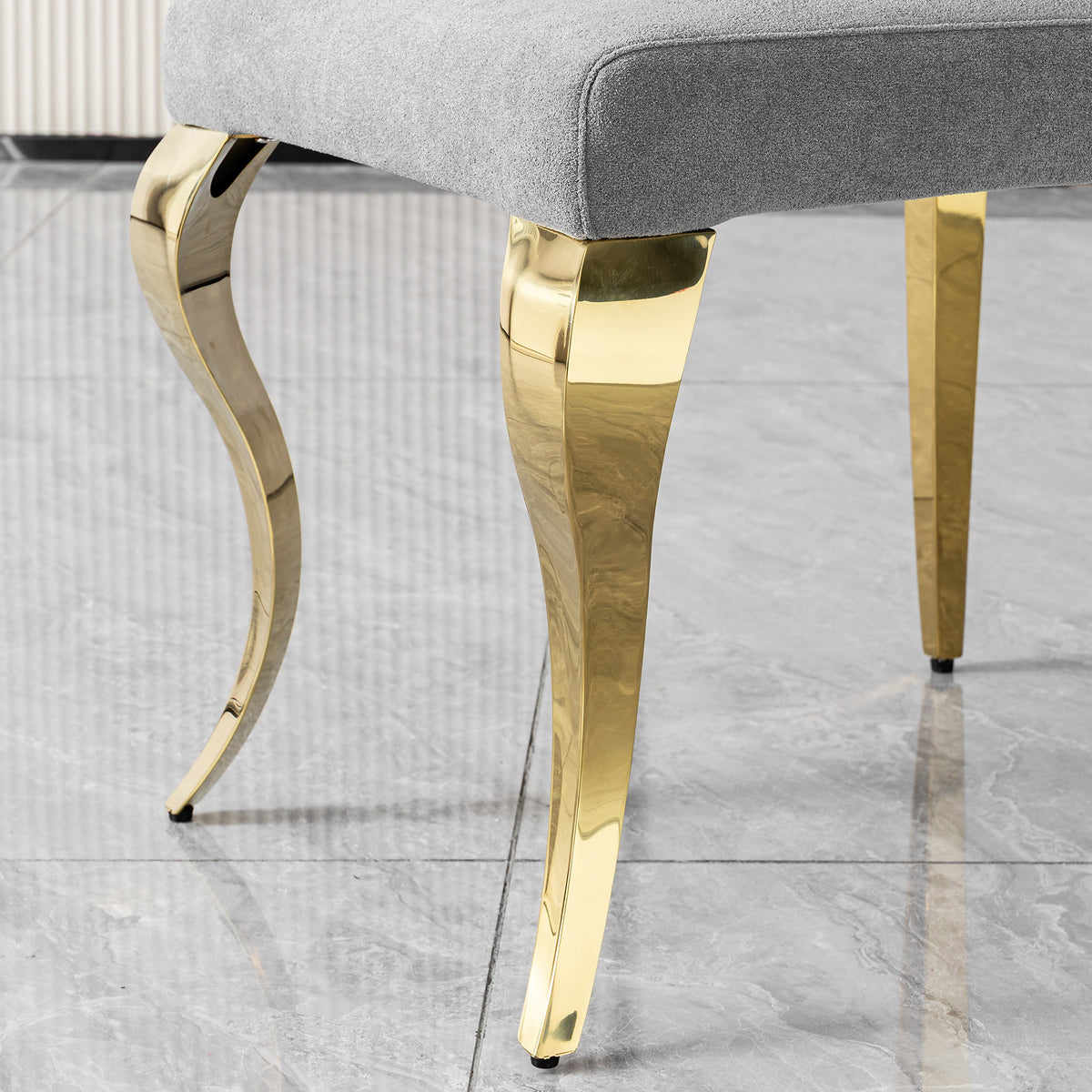 Modern High Back dining chair,201 Stainless Steel 6pcs/CTN