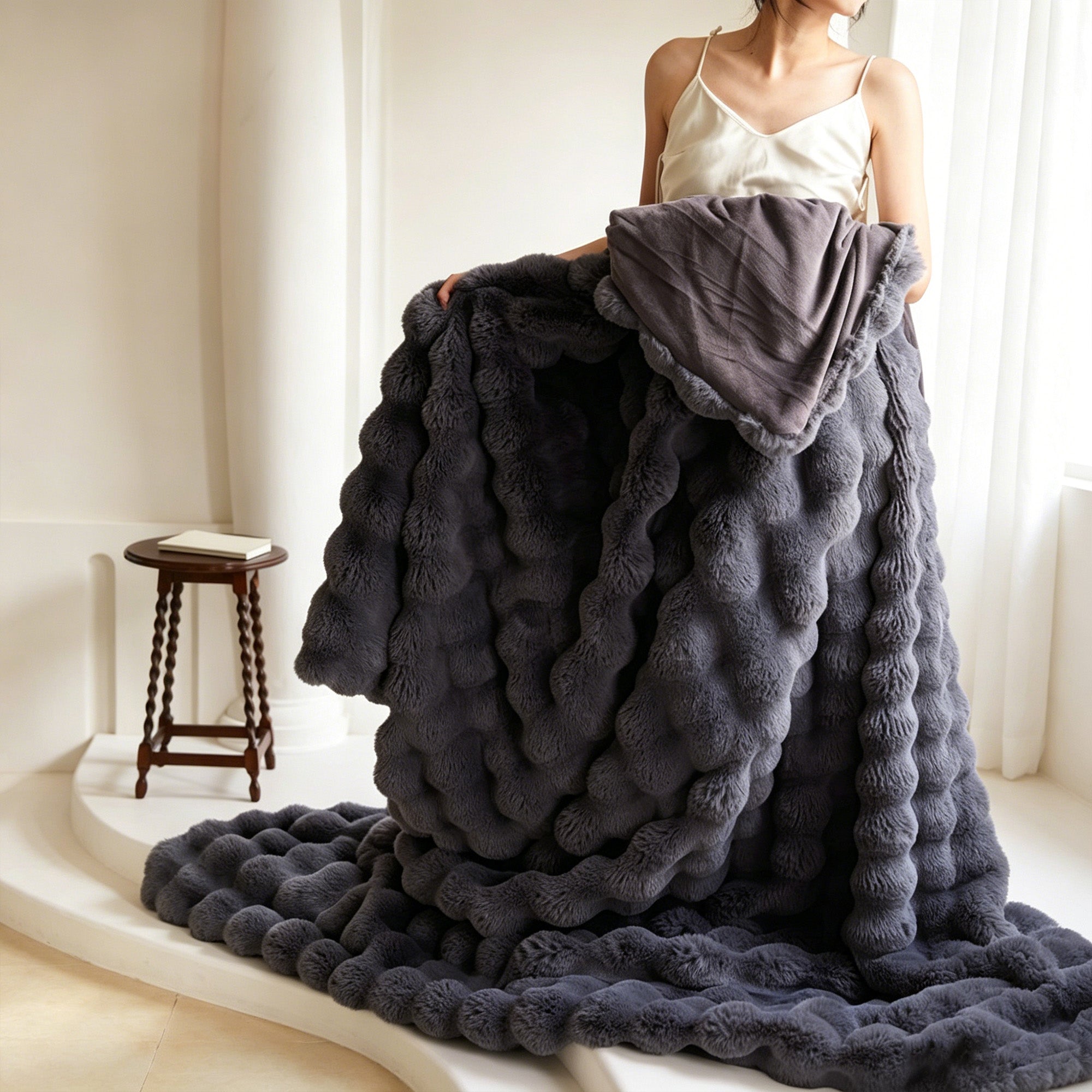 Teddy Fleece Sofa Blanket-160200