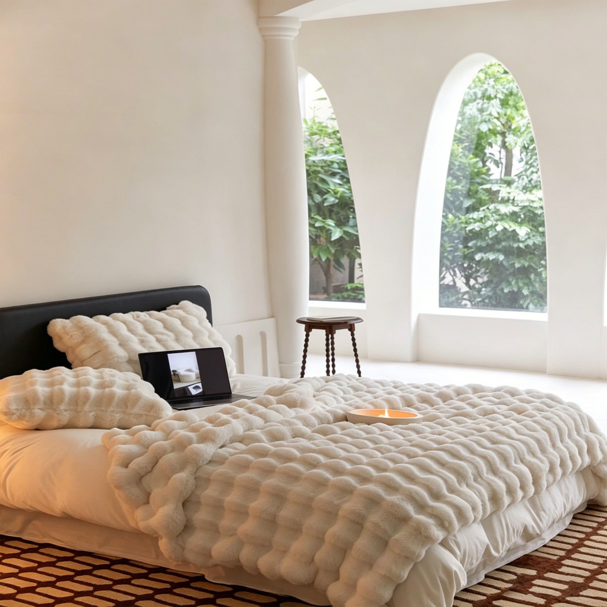 Teddy Fleece Sofa Blanket-160200