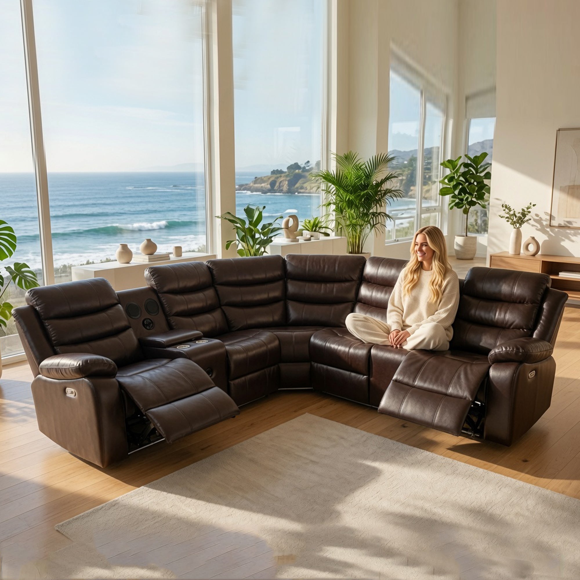 POWER RECLINER SECTIONAL SOFA