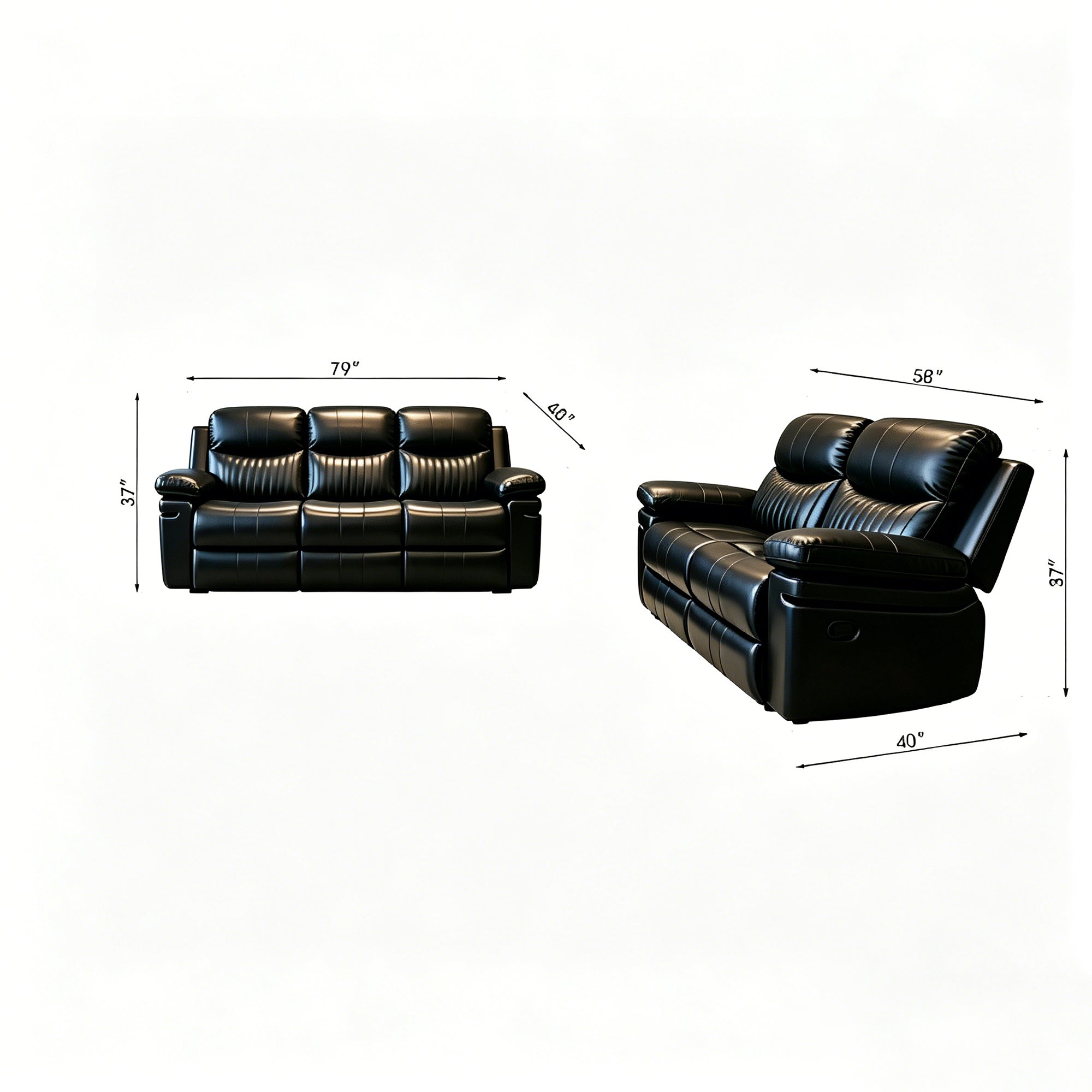 MANUAL RECLINER SOFA SET