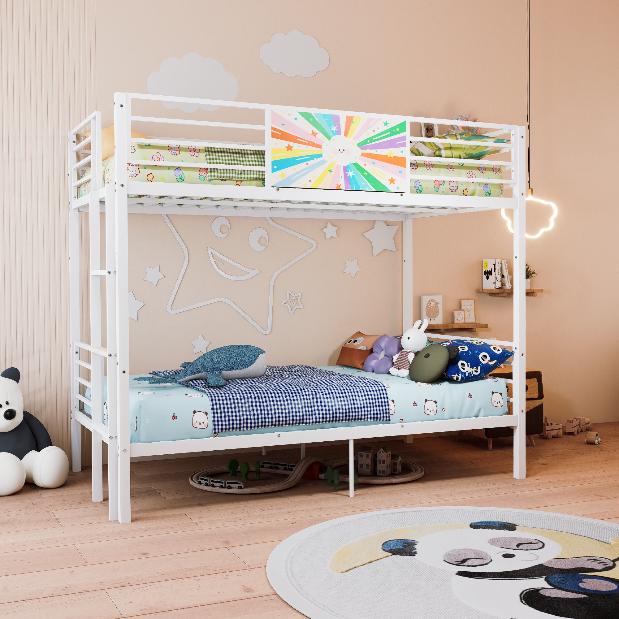 Metal Bunk Bed Frame for Adults & Kids