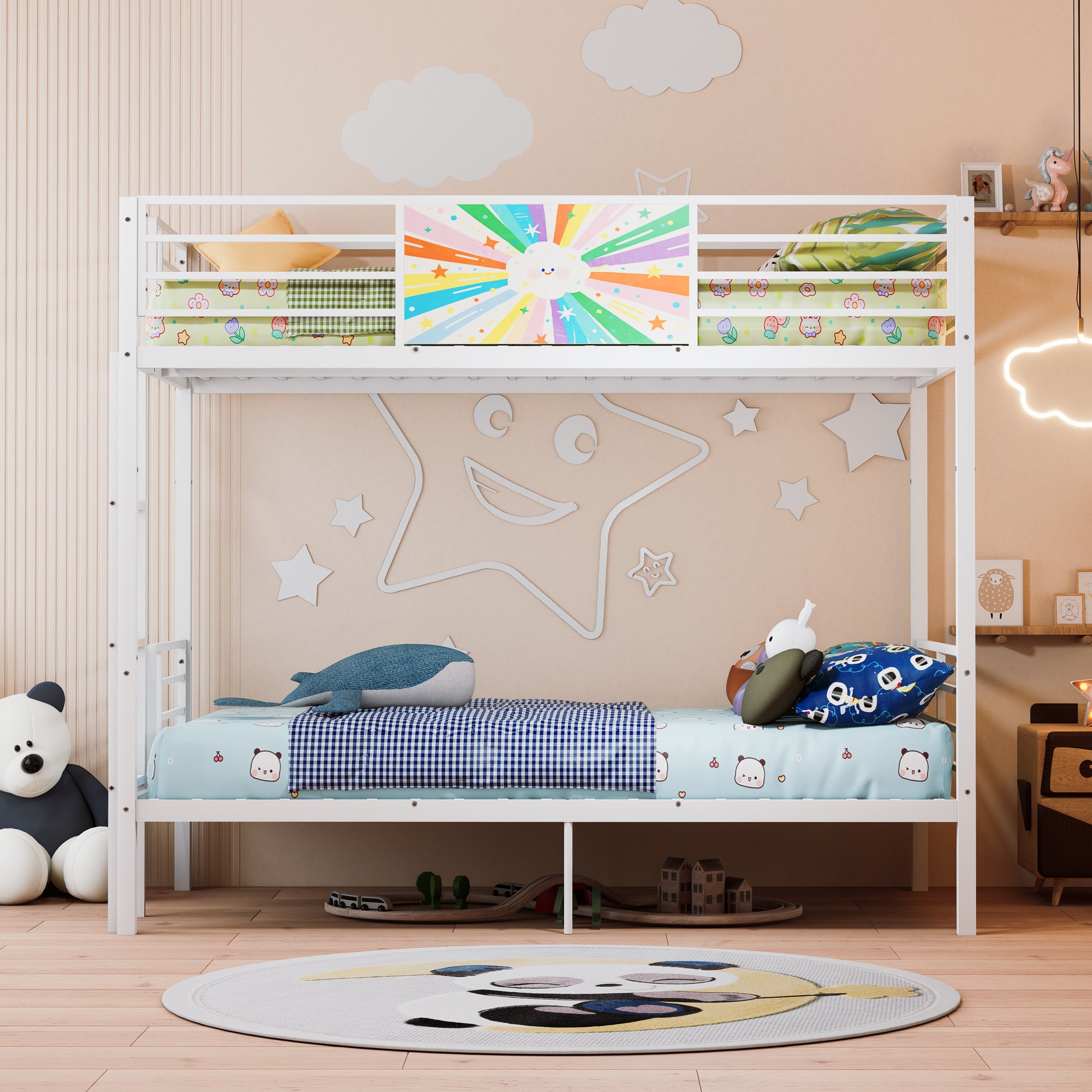 Metal Bunk Bed Frame for Adults & Kids