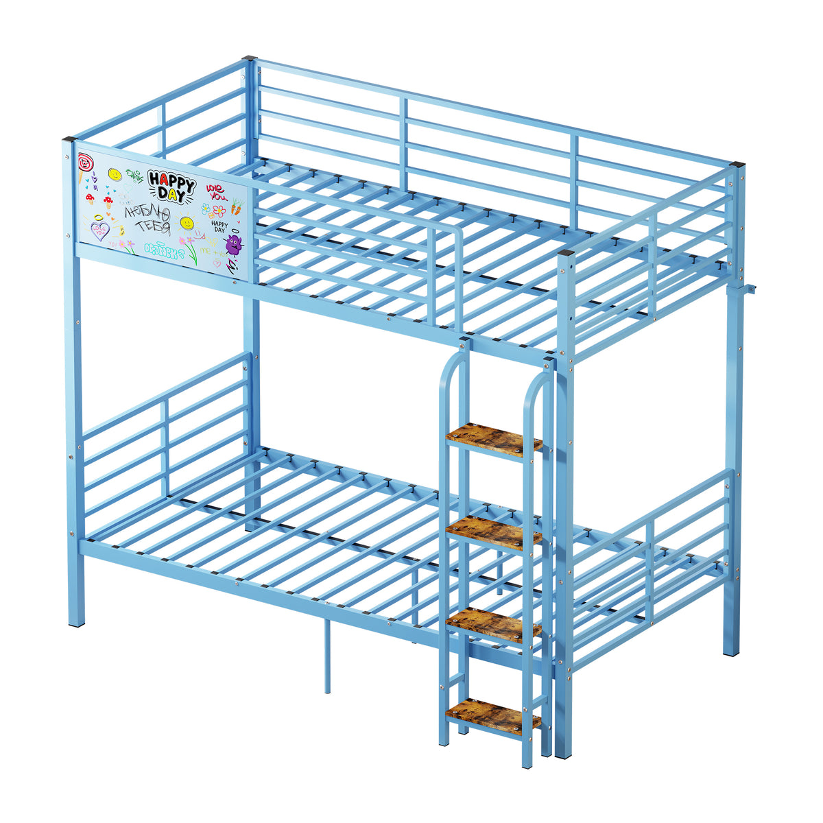 Metal Bunk Bed Frame with Full-length