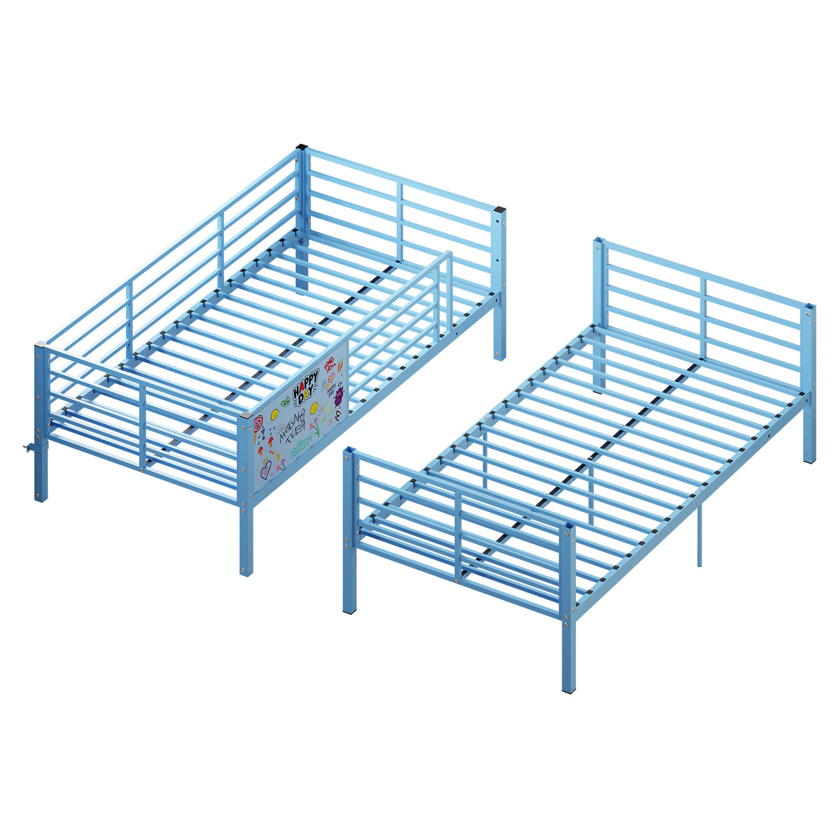 Metal Bunk Bed Frame with Full-length