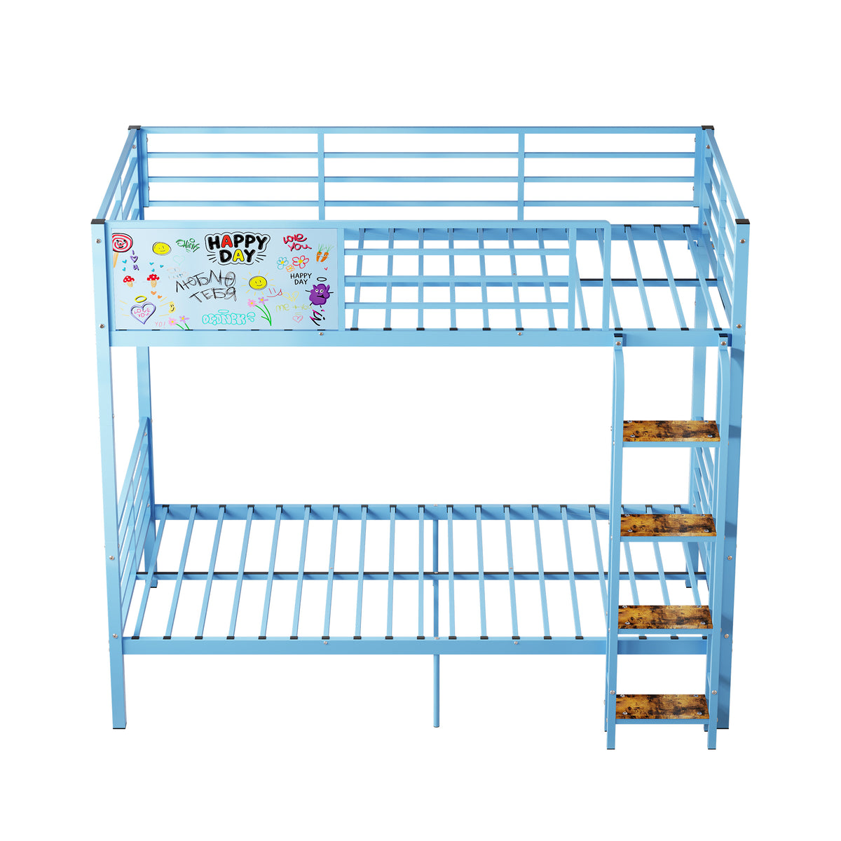 Metal Bunk Bed Frame with Full-length
