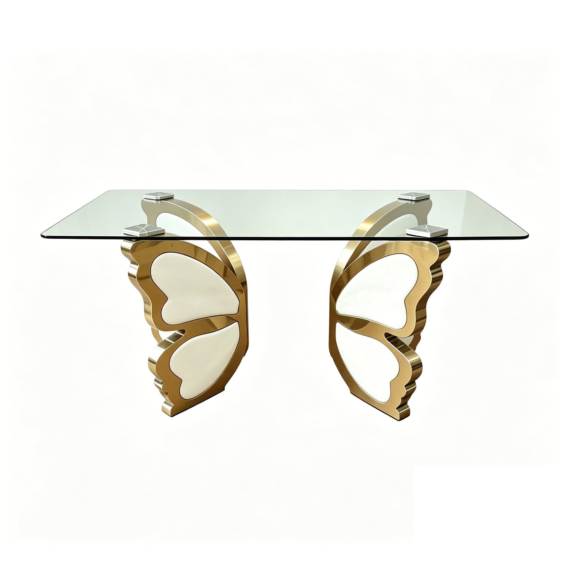 Modern Dining Stainless Steel Table, Kitchen Table Home Desk