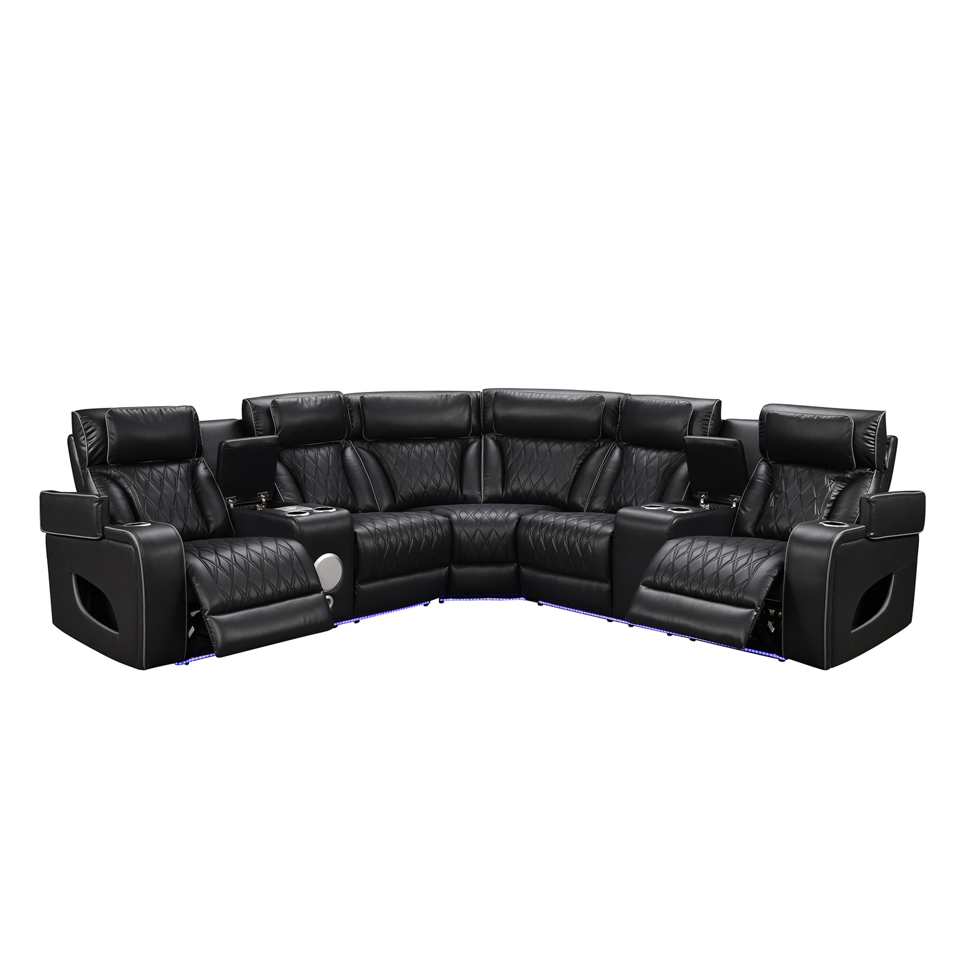 Power Recliner Sectional MC2953 Black