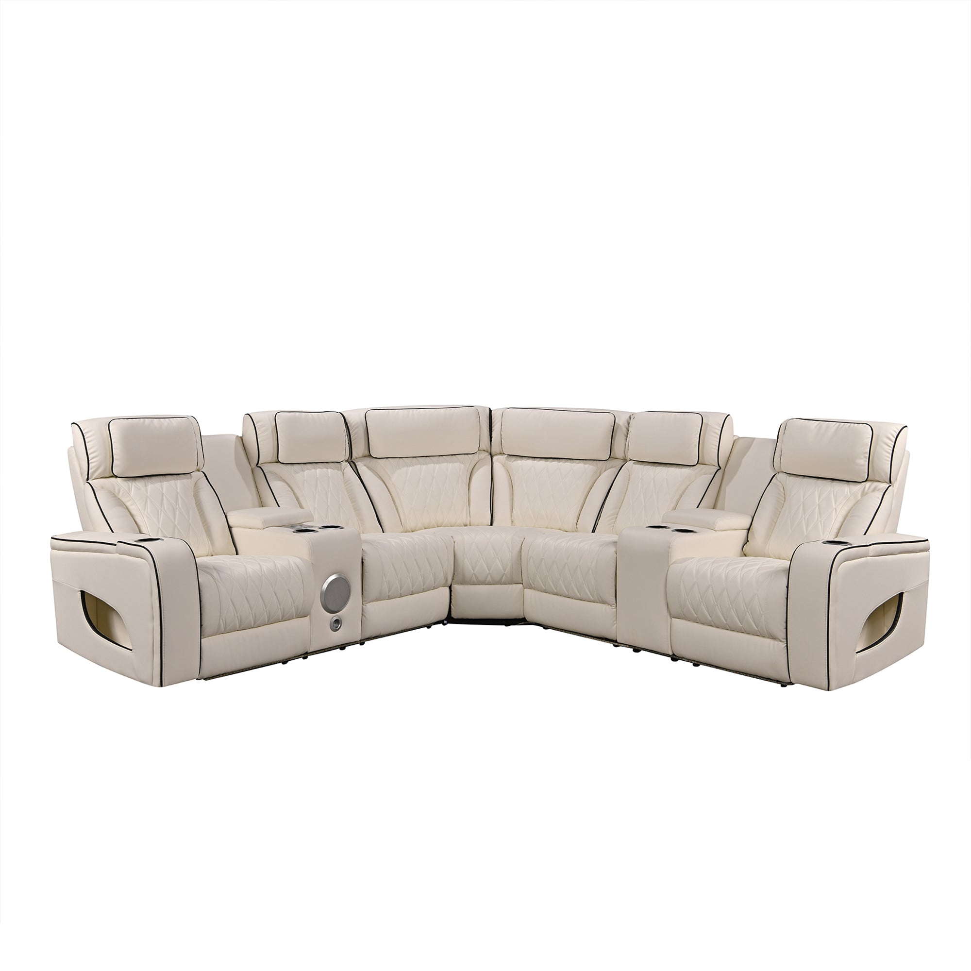 Power Recliner Sectional MC2953 White