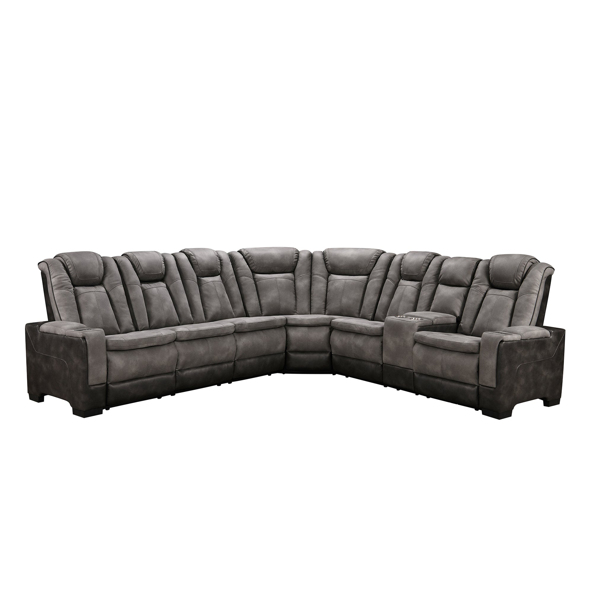 Power Recliner Sectional MC2866 Gray