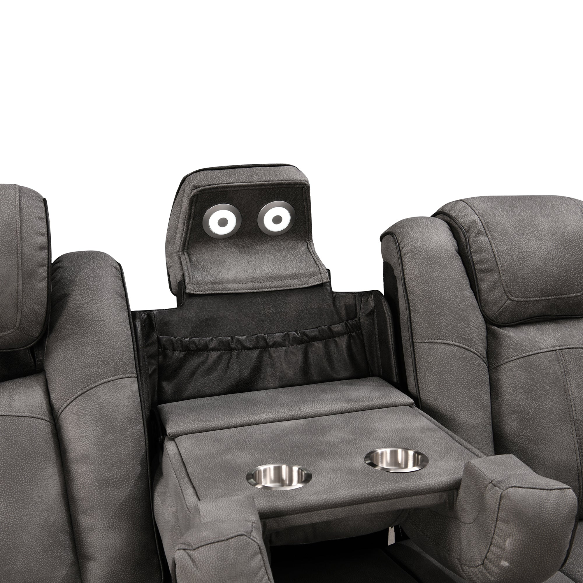 Power Recliner Sectional MC2866 Gray