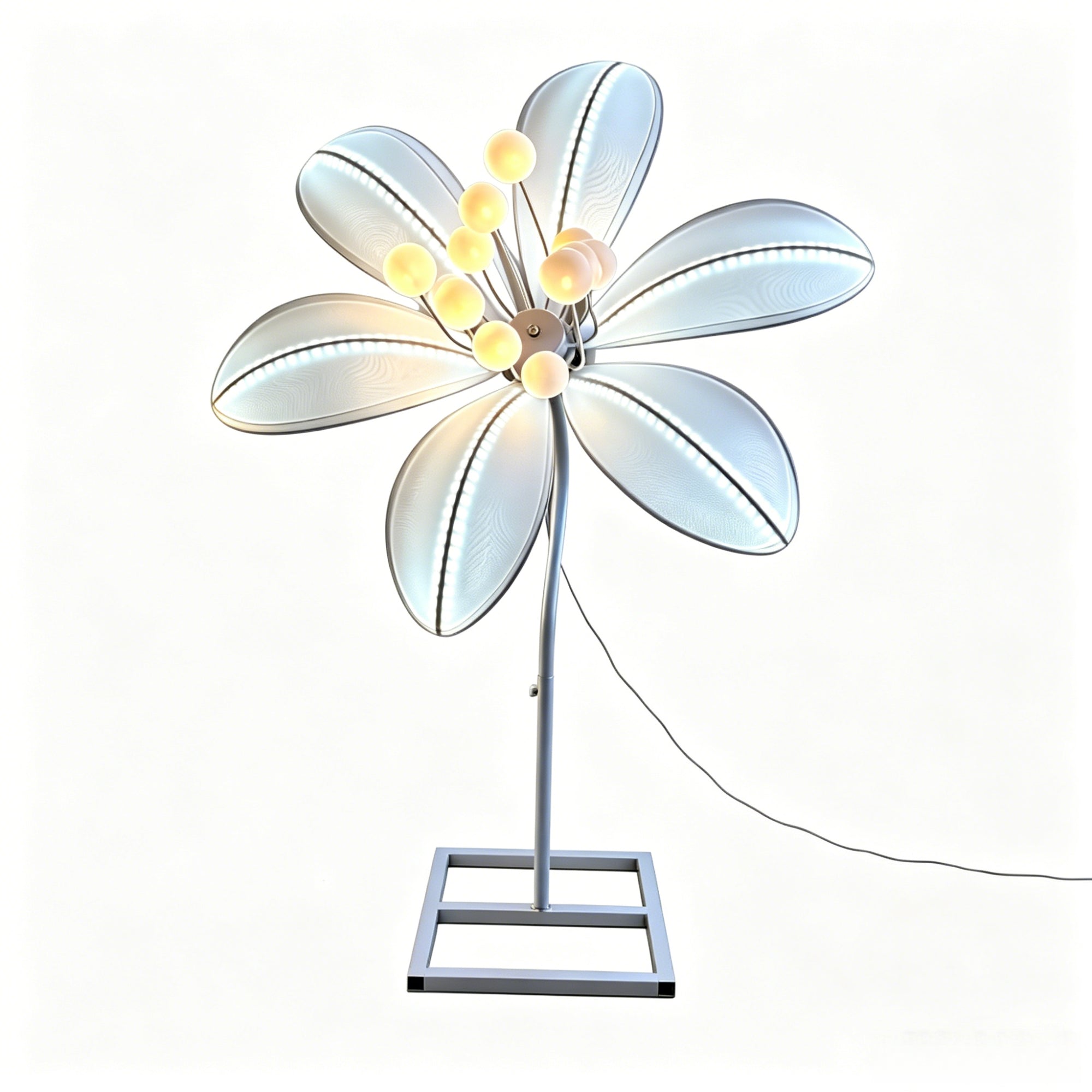 Adjustable Height LED Lily Lamp for Wedding & Home Decor