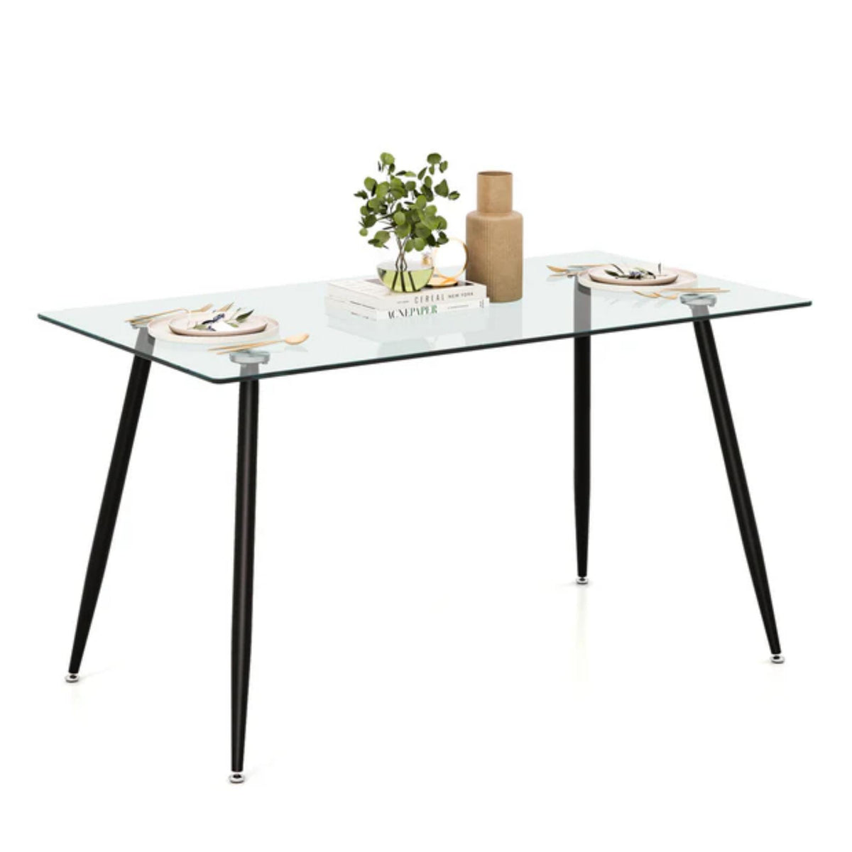 DINING TABLE WITH ADJUSTABLE FEET-DT010