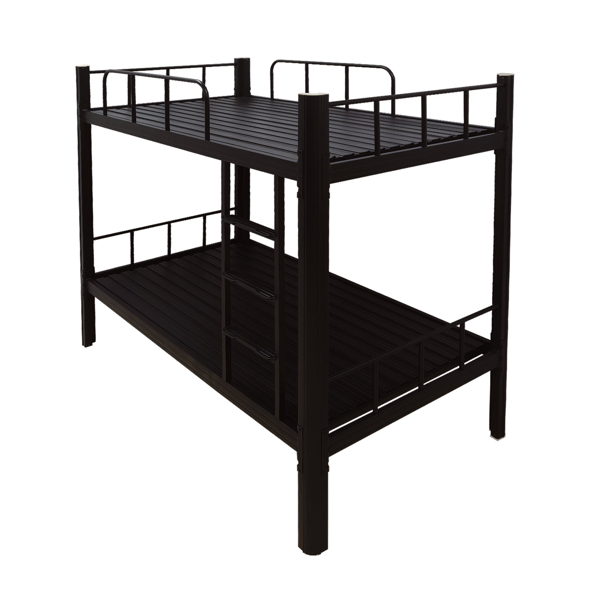 Affordable, easy-to-install, sturdy one-piece molded metal double-layer metal bed frame