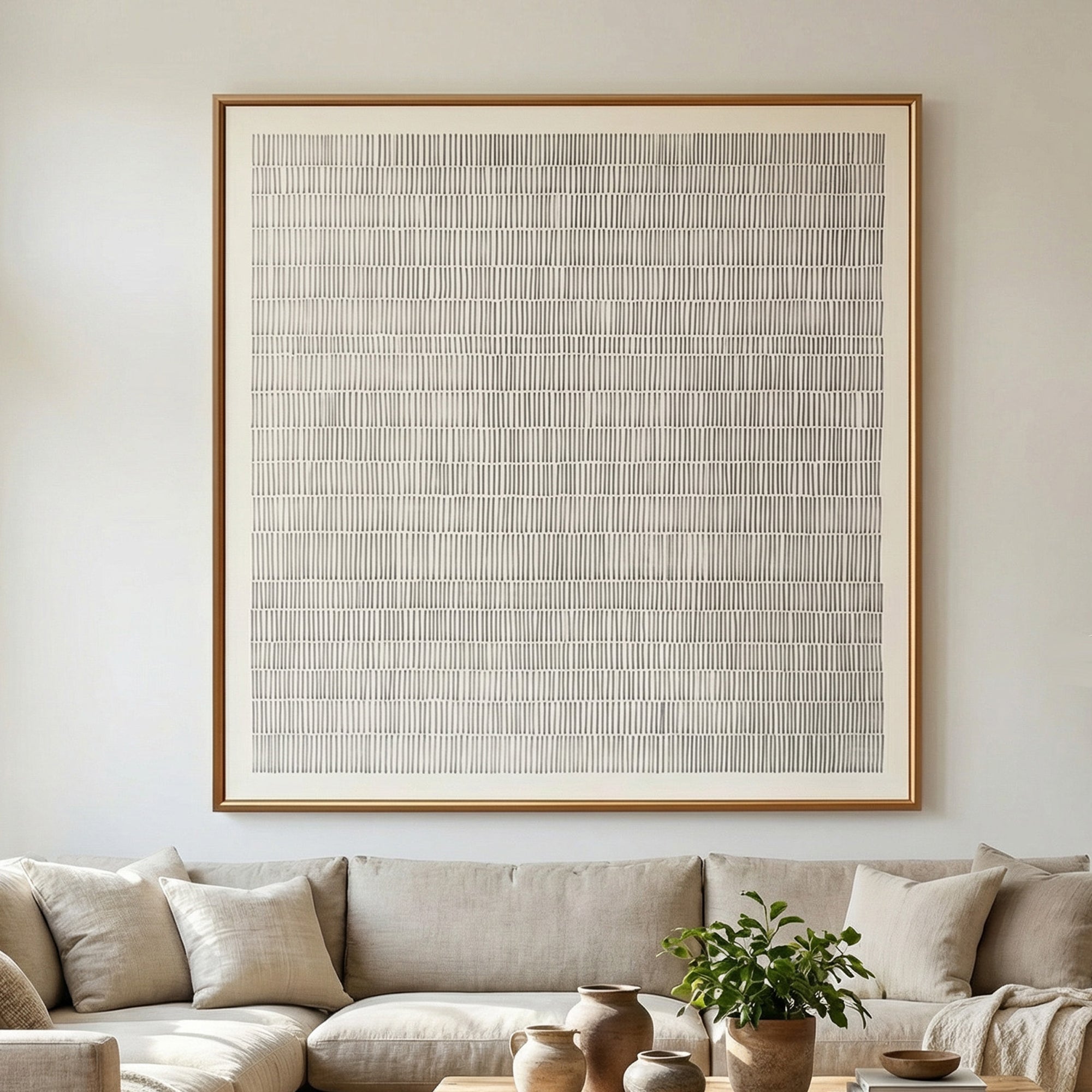 Pure Handmade Black White Textured Contemporary Canvas Home Decor