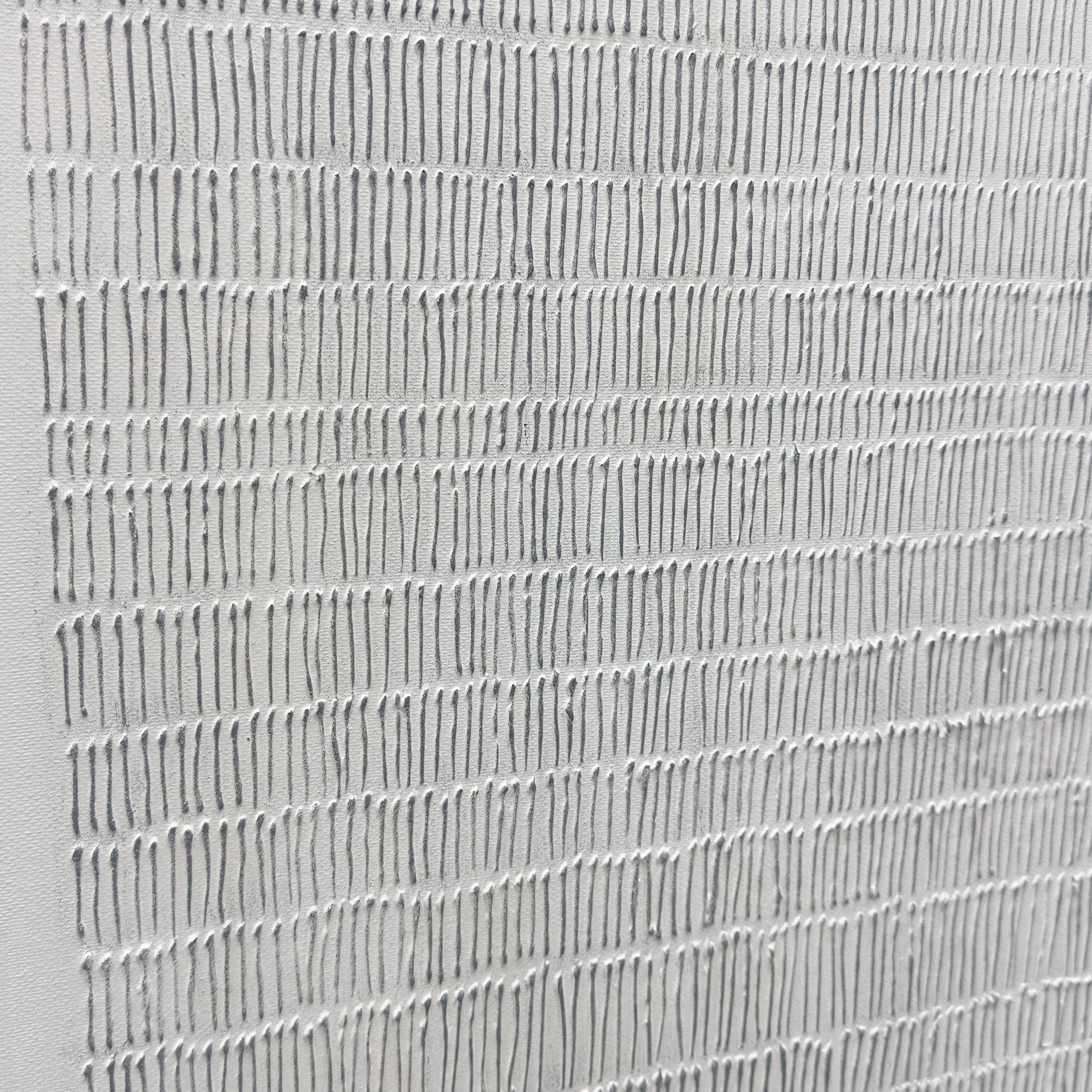 Pure Handmade Black White Textured Contemporary Canvas Home Decor