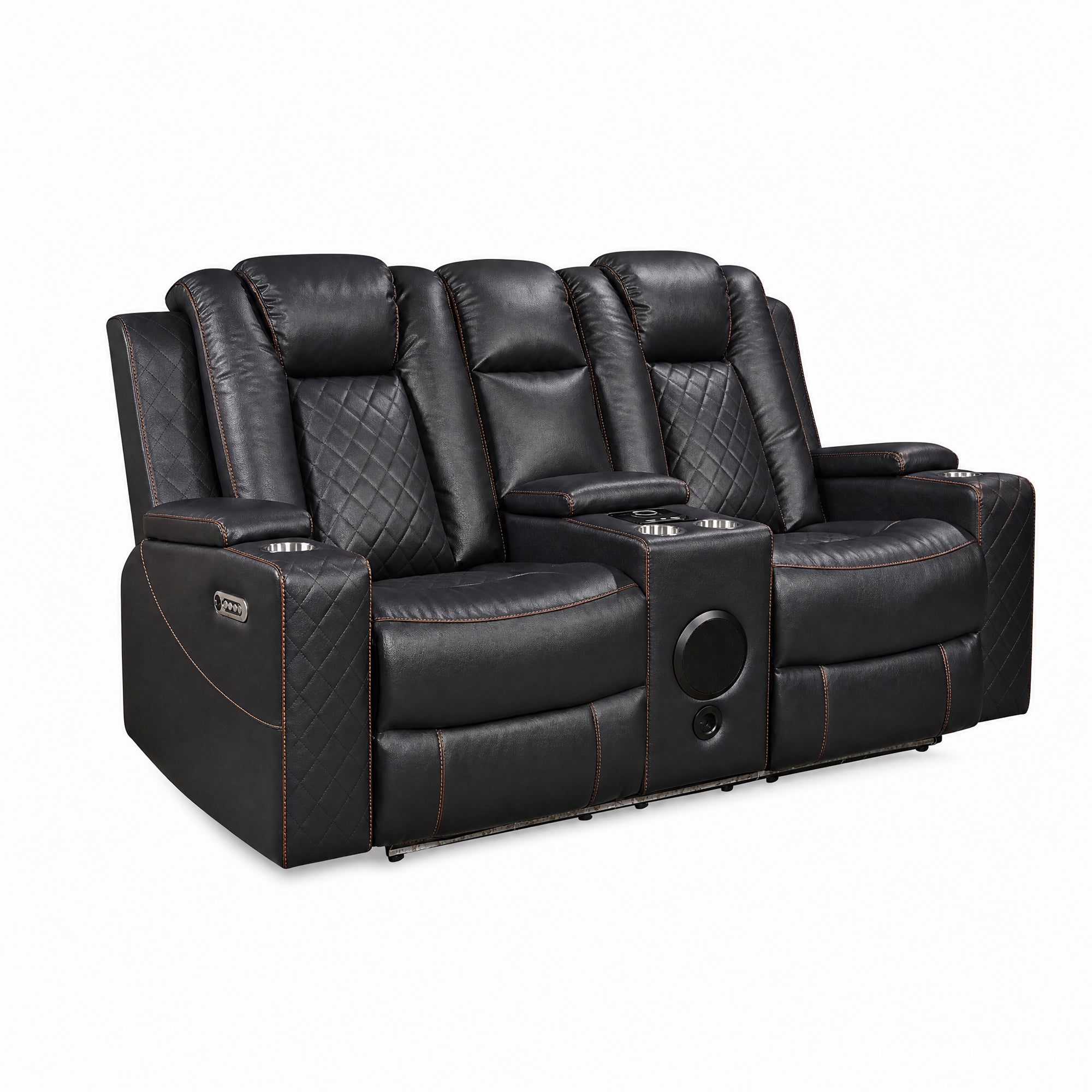 Power Recliner Sofa & Loveseat & Chair MR2855B BLACK