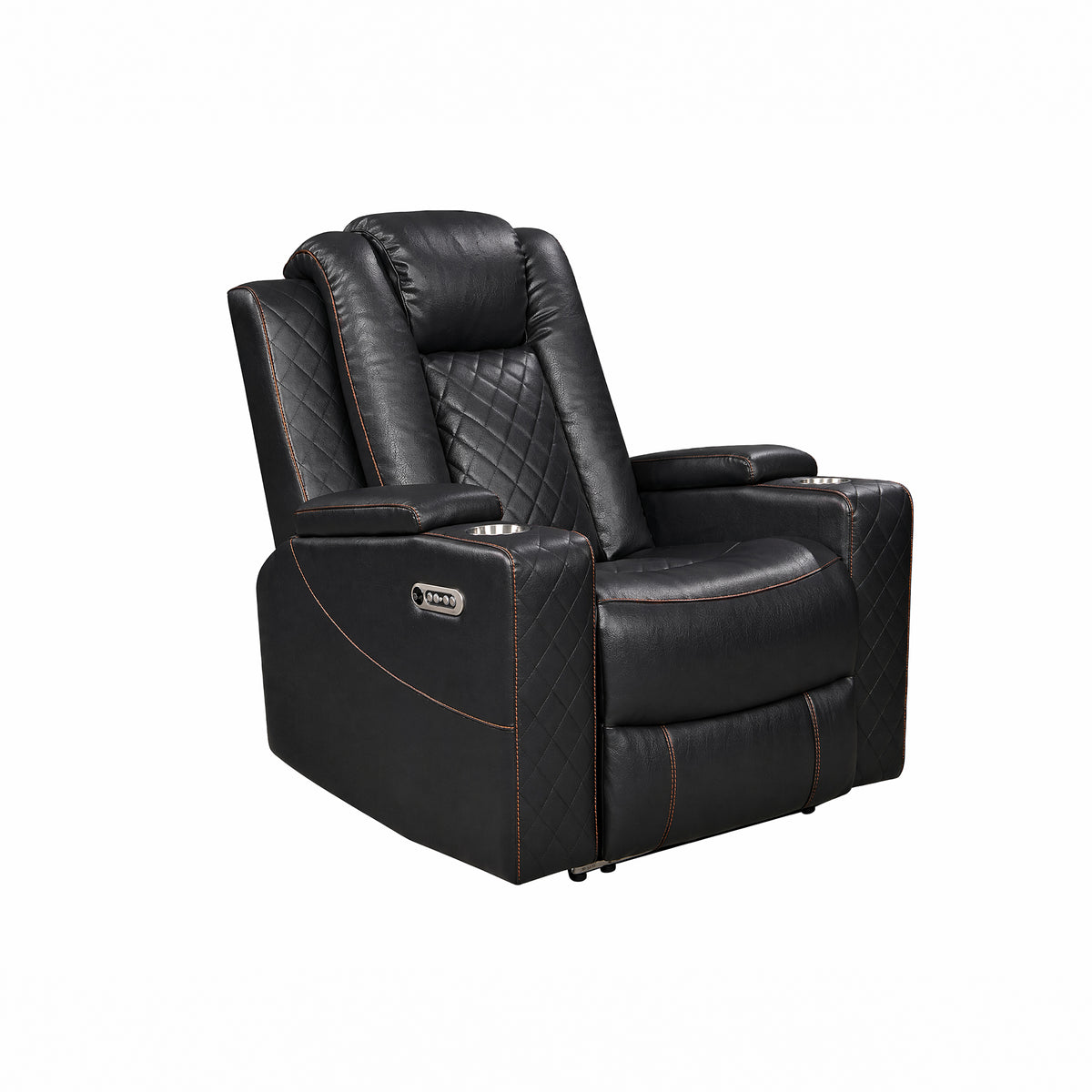 Power Recliner Sofa & Loveseat & Chair MR2855B BLACK