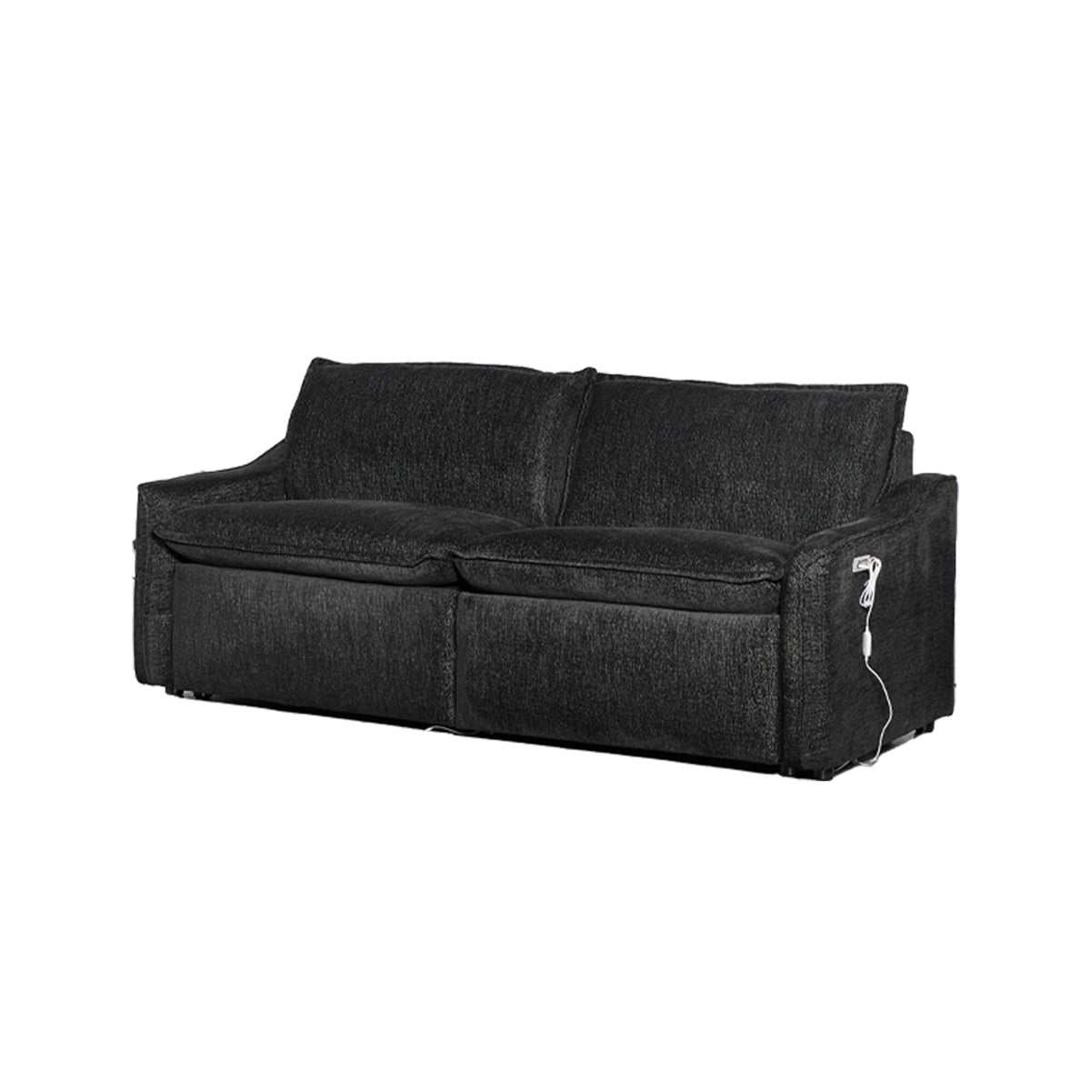 Black Electric Recliner Sofa Set--MS908-Black-2SET