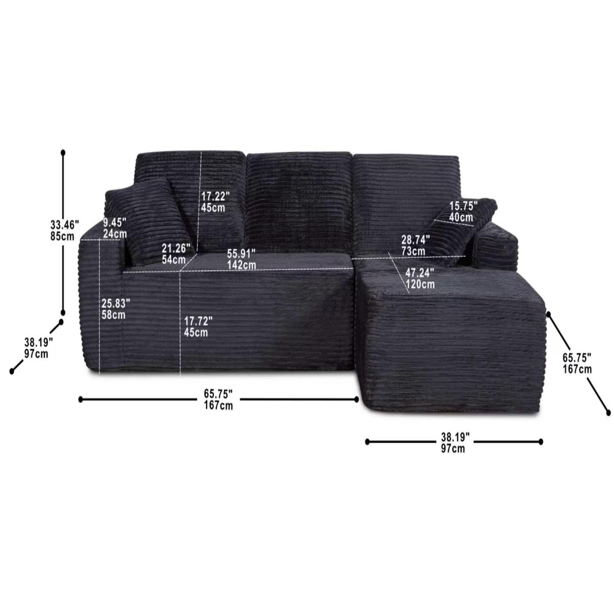 Compress Sofa Black