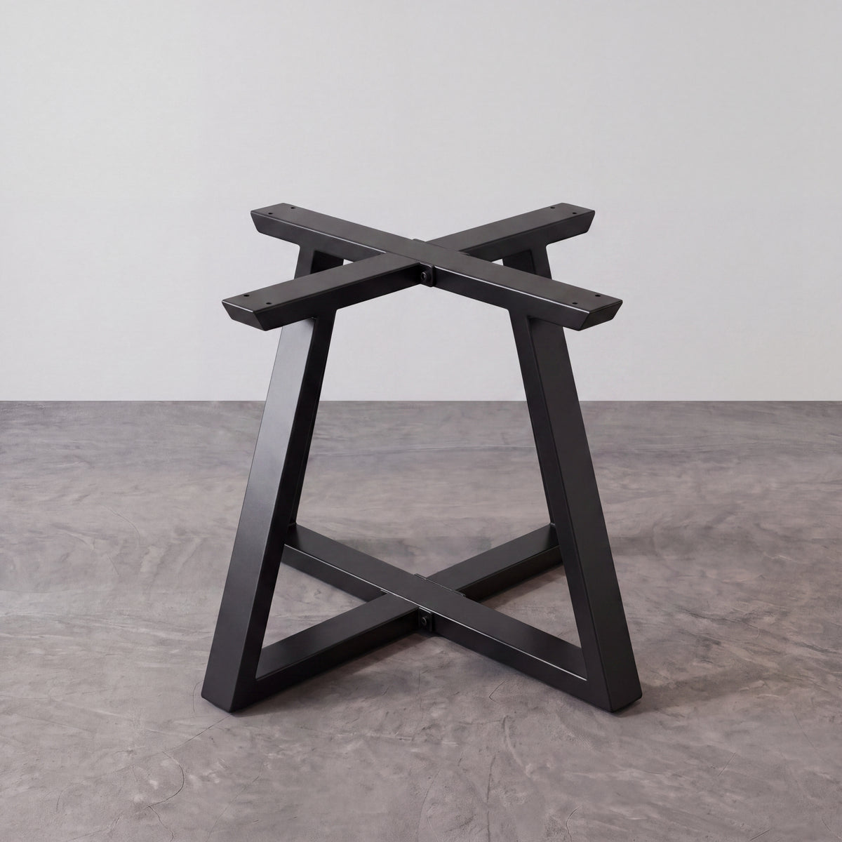 Black Carbon Steel Cross Side Table Frame-MTY0180(1pcs/CTN)