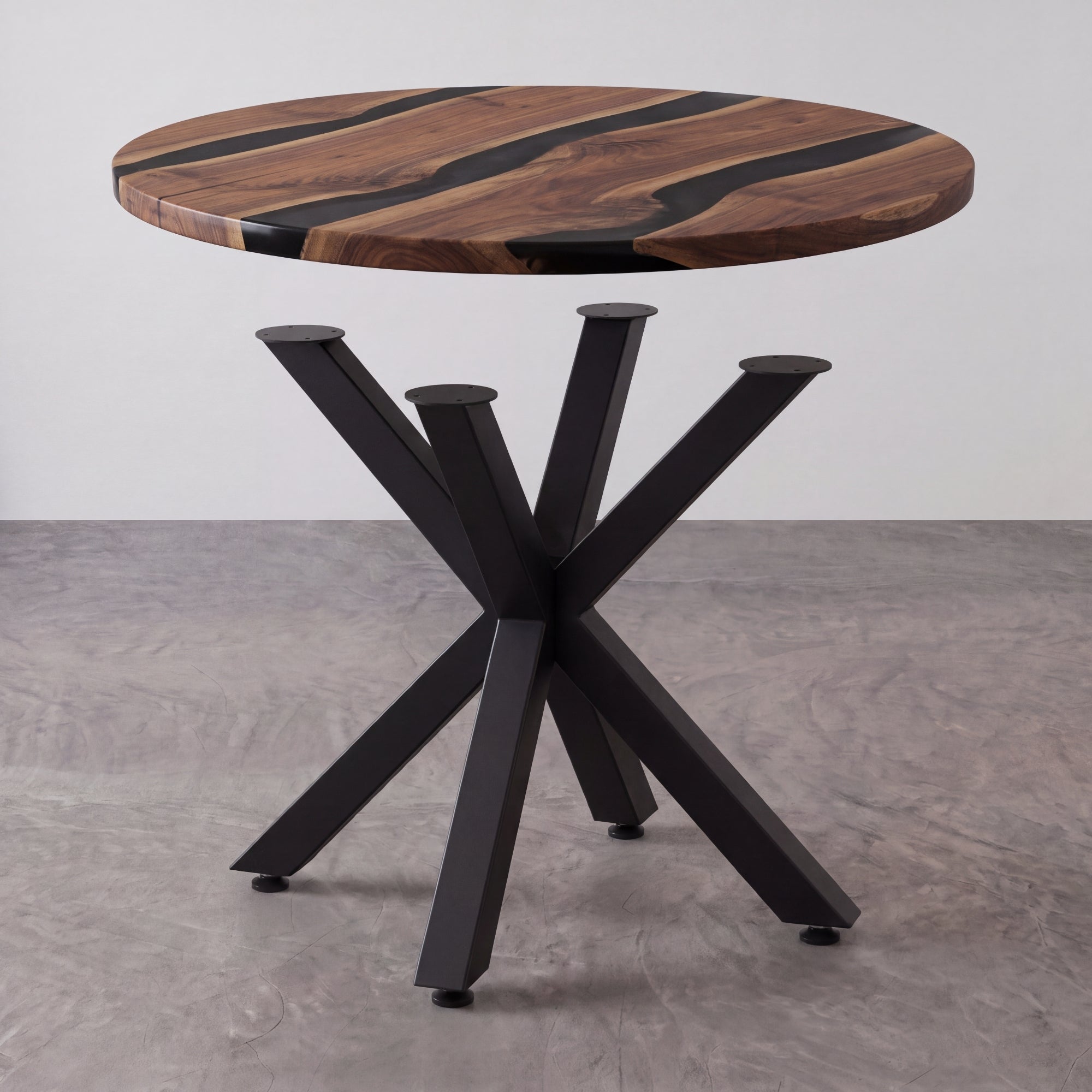 Black Carbon Steel X-Shape Side Table Base(1pcs/CTN)