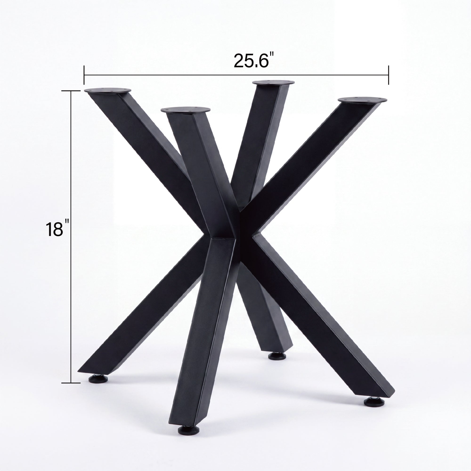 Black Carbon Steel X-Shape Side Table Base(1pcs/CTN)