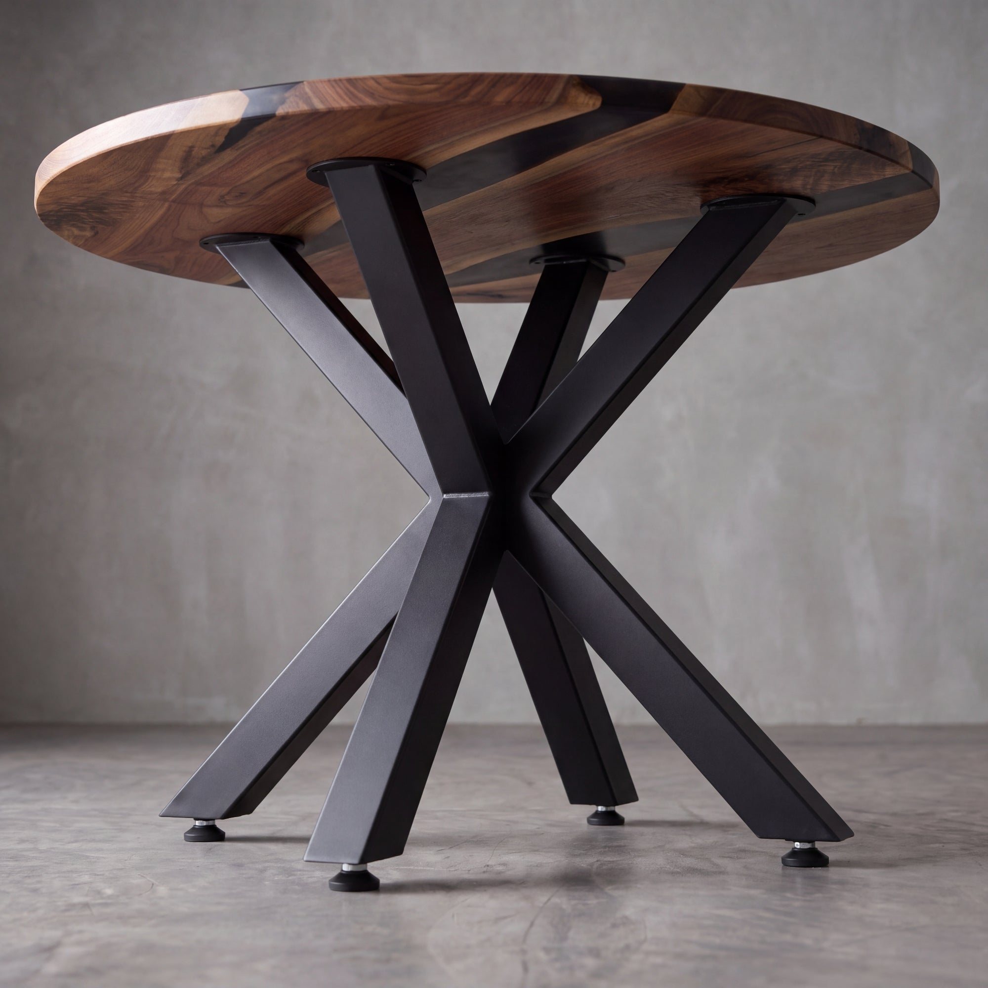 Black Carbon Steel X-Shape Side Table Base(1pcs/CTN)