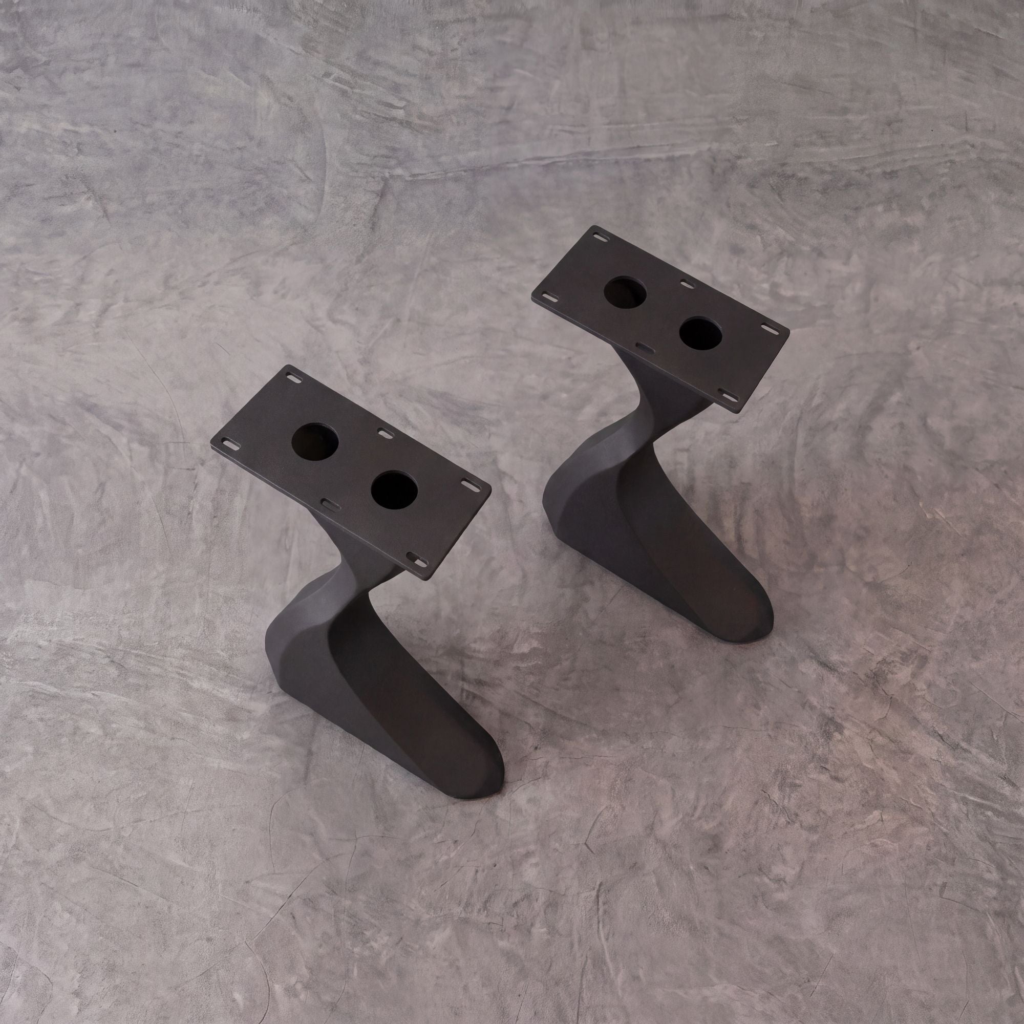 Black Z-Shape Carbon Steel Table Leg Frame(2pcs/CTN)