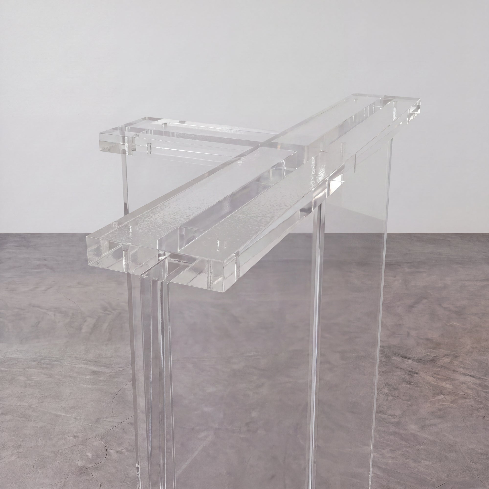 Clear T-Shape Acrylic Table Legs(2pcs/CTN)
