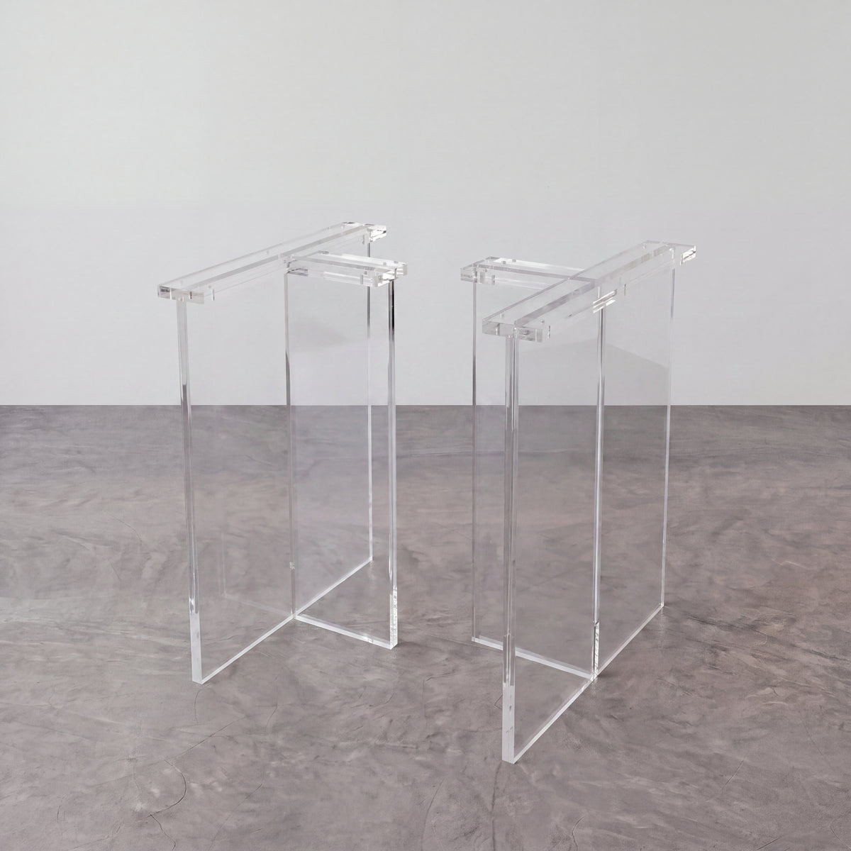 Clear T-Shape Acrylic Table Legs(2pcs/CTN)