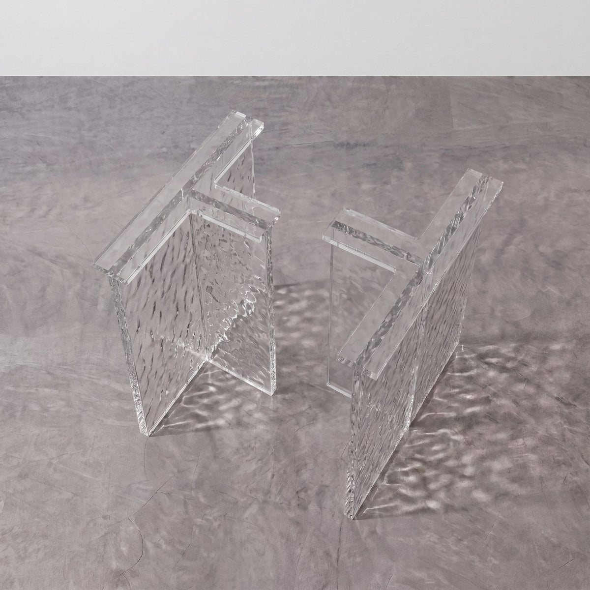Poplar Ice Crystal Epoxy Rectangular Dining Table(Tabletop with legs)