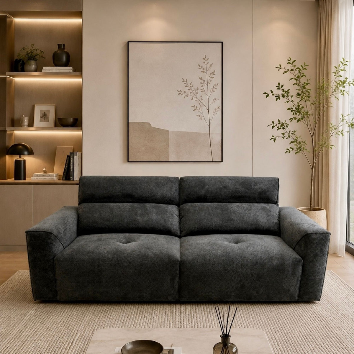 Wall-Hugger power reclining sofa for home furniture