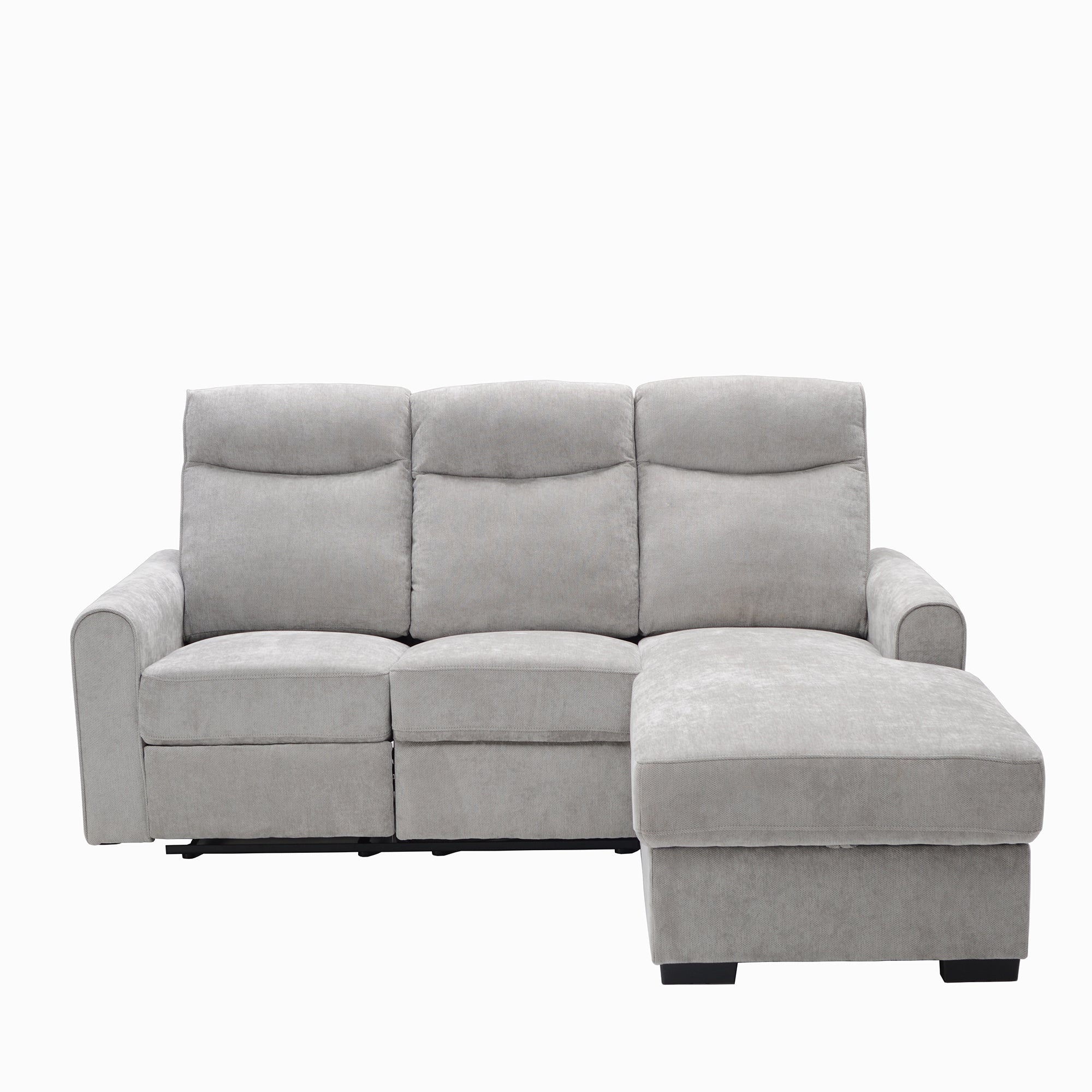 L-Shape recliner with storage