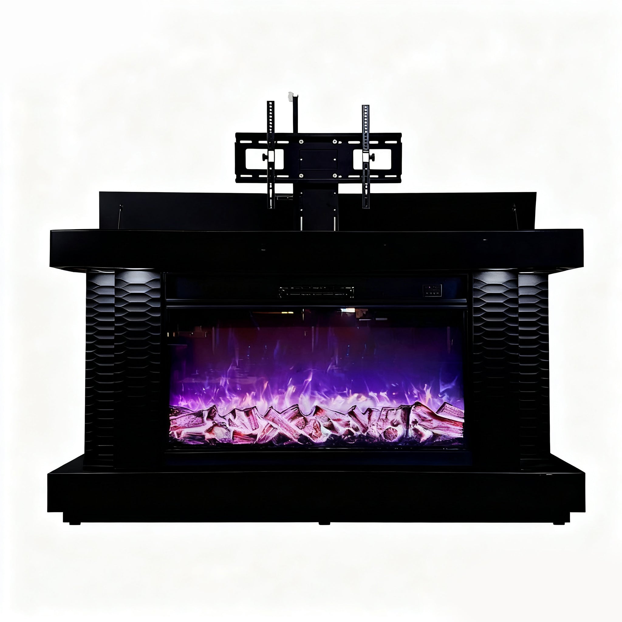 VANITII TV Stand Fireplace with Heating Function and Bluetooth speaker